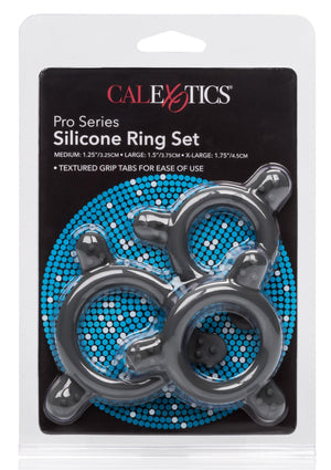 Performance masculine CalExotics Pro Series Silicone Ring Set