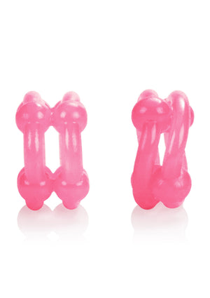 Performance masculine CalExotics Island Rings Double Stacker