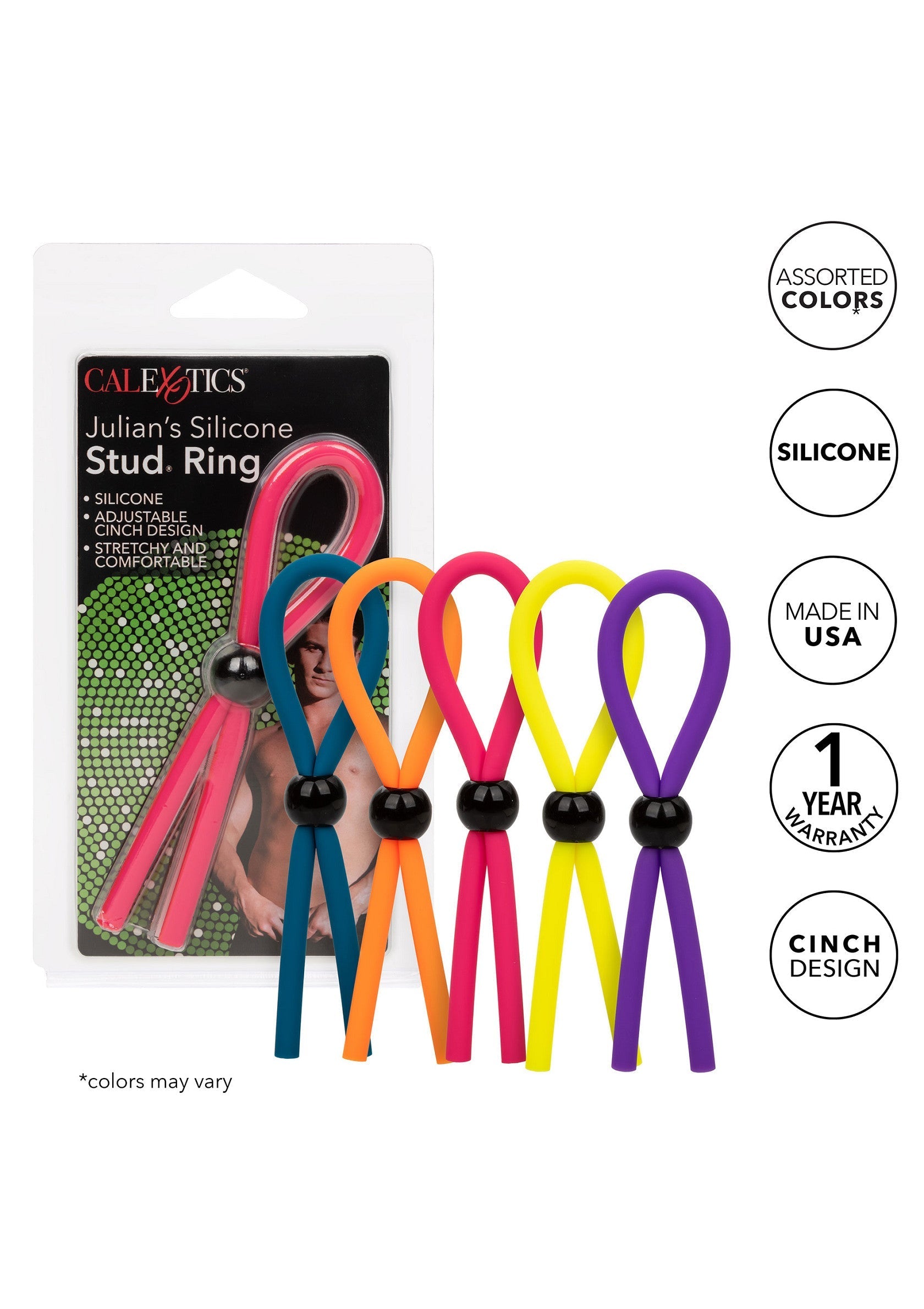 Performance masculine CalExotics Julian'S Stud Ring