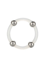 Performance masculine CalExotics Steel Beaded Silicone Ring L