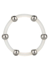 Performance masculine CalExotics Steel Beaded Silicone Ring XL