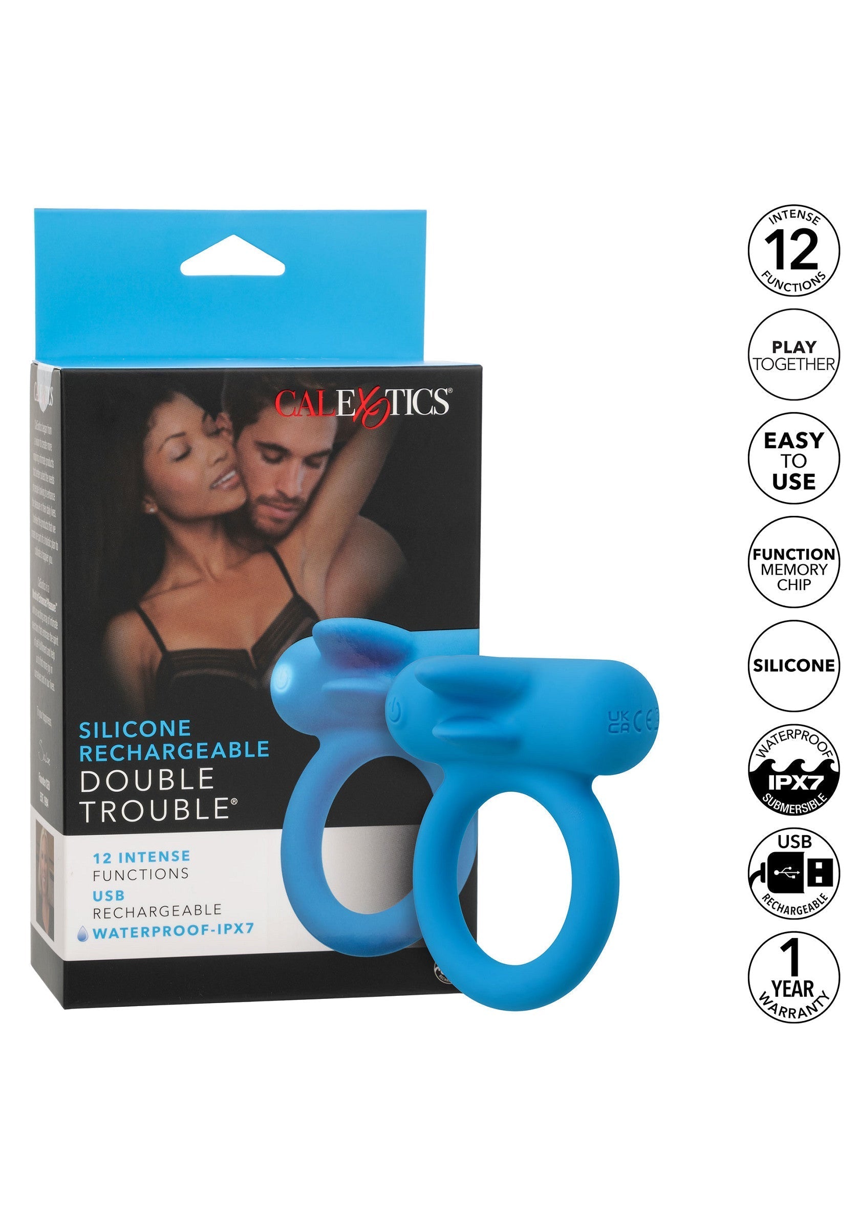 Performance masculine CalExotics Rechargeable Double Trouble