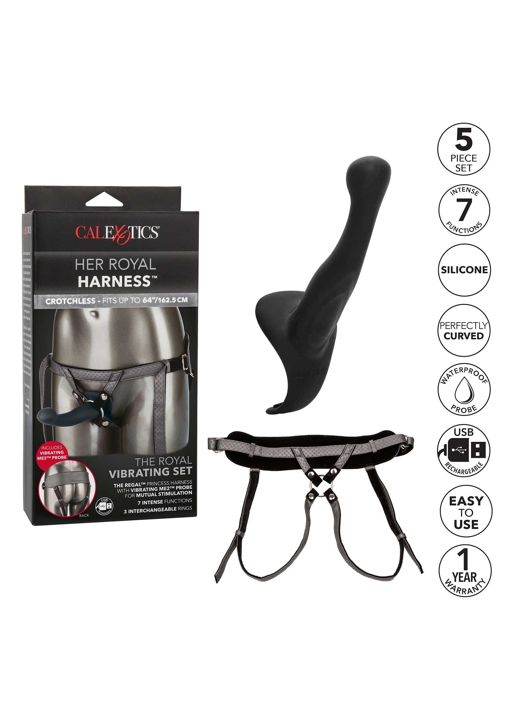 Gode-ceinture CalExotics The Royal Vibrating Set