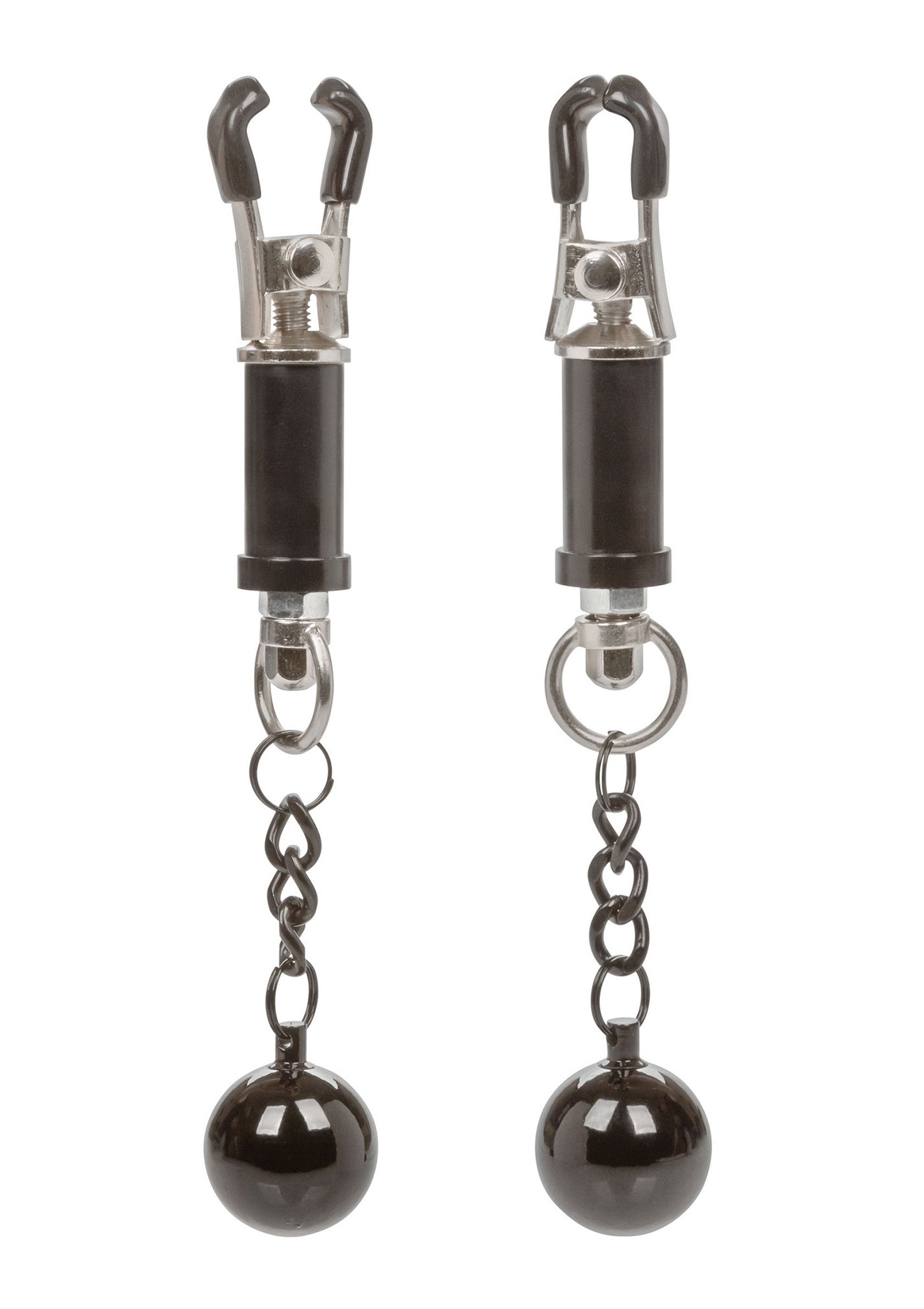Accessoire BDSM CalExotics Weighted Twist Nipple Clamps