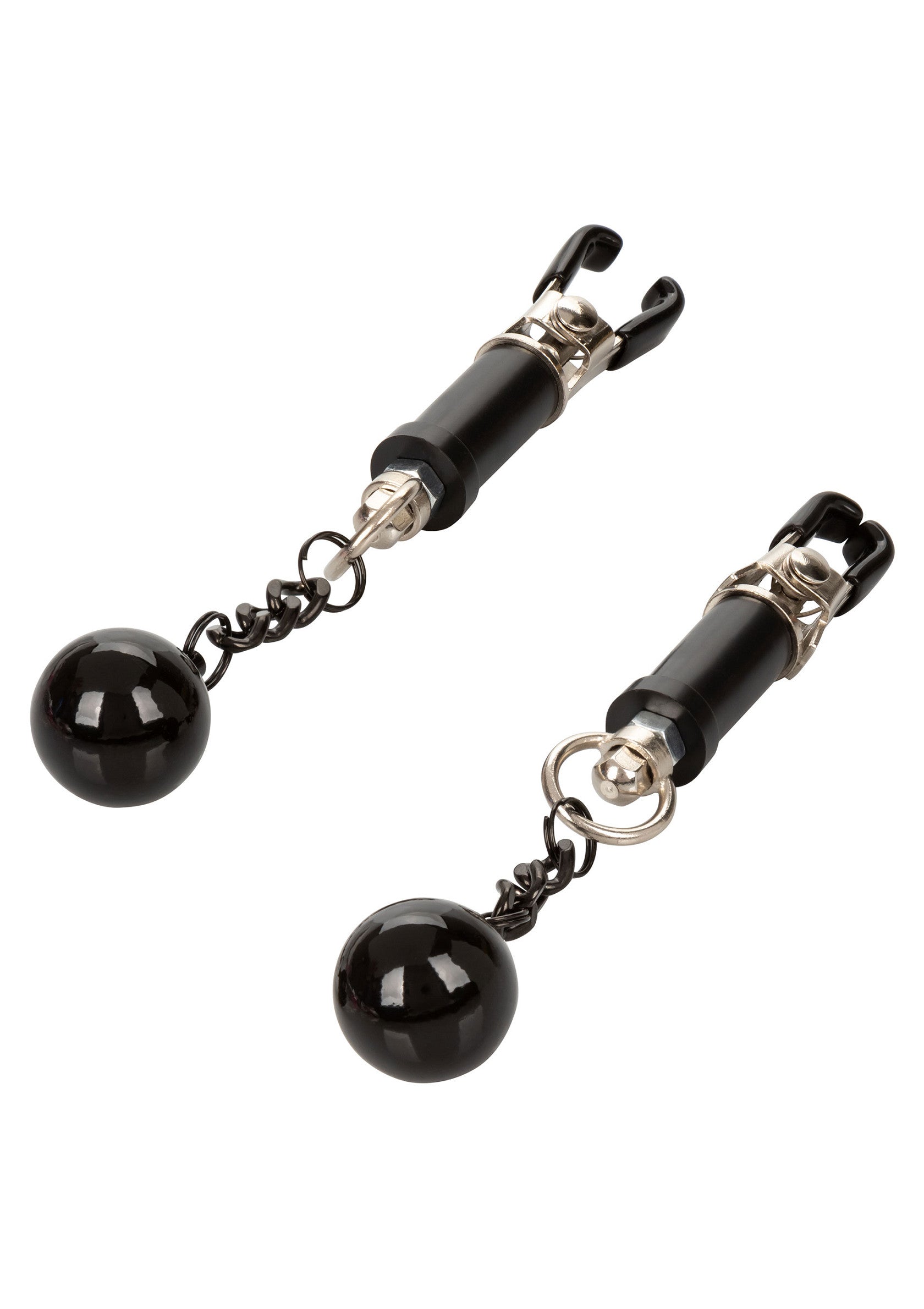Accessoire BDSM CalExotics Weighted Twist Nipple Clamps