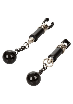 Accessoire BDSM CalExotics Weighted Twist Nipple Clamps
