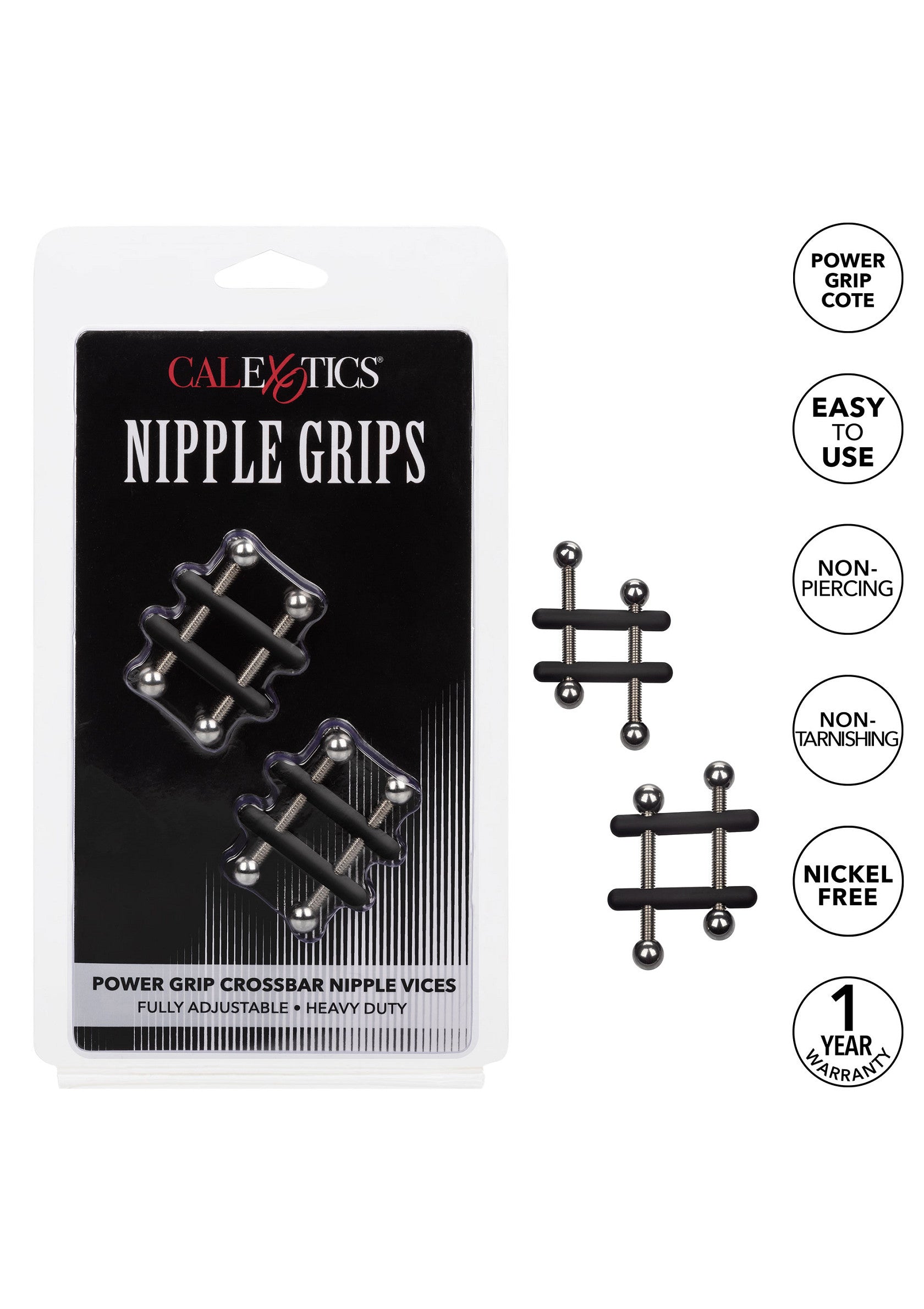 Accessoire BDSM CalExotics Crossbar Nipple Vices