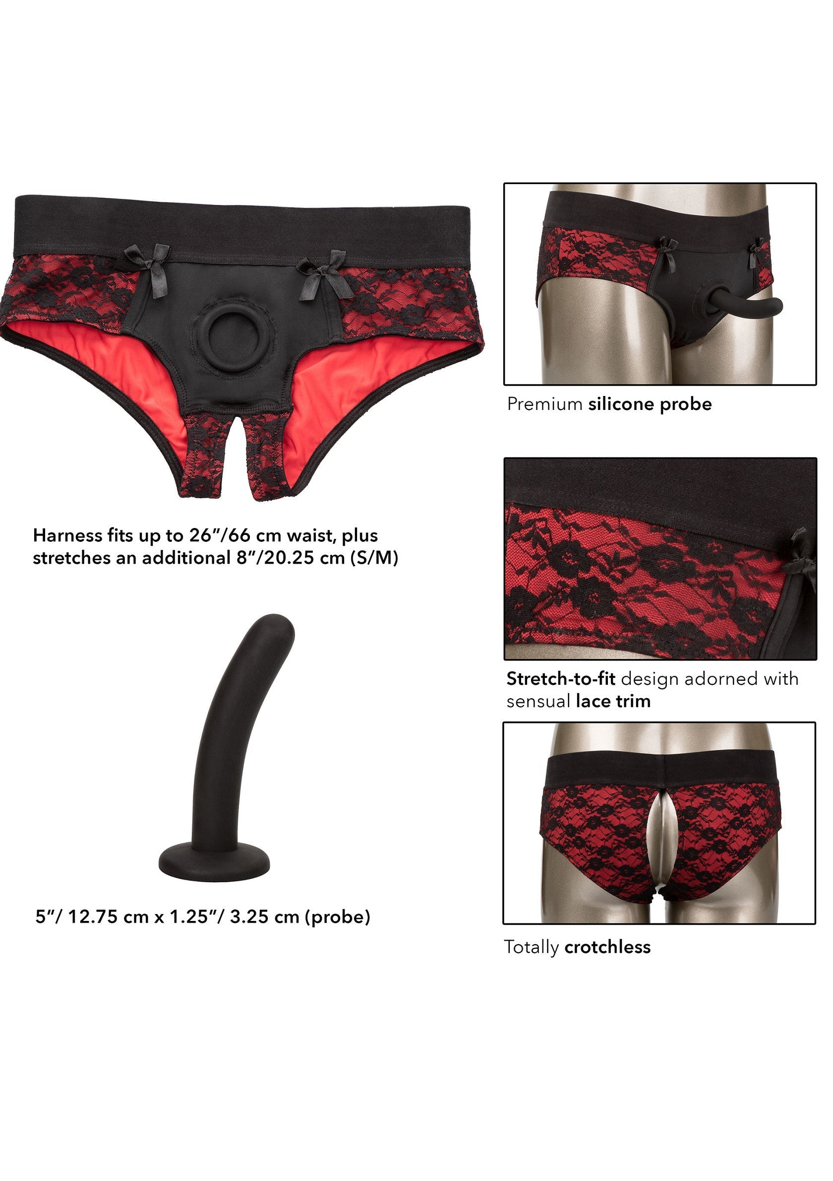 Gode-ceinture CalExotics Scandal Crotchless Set S/M