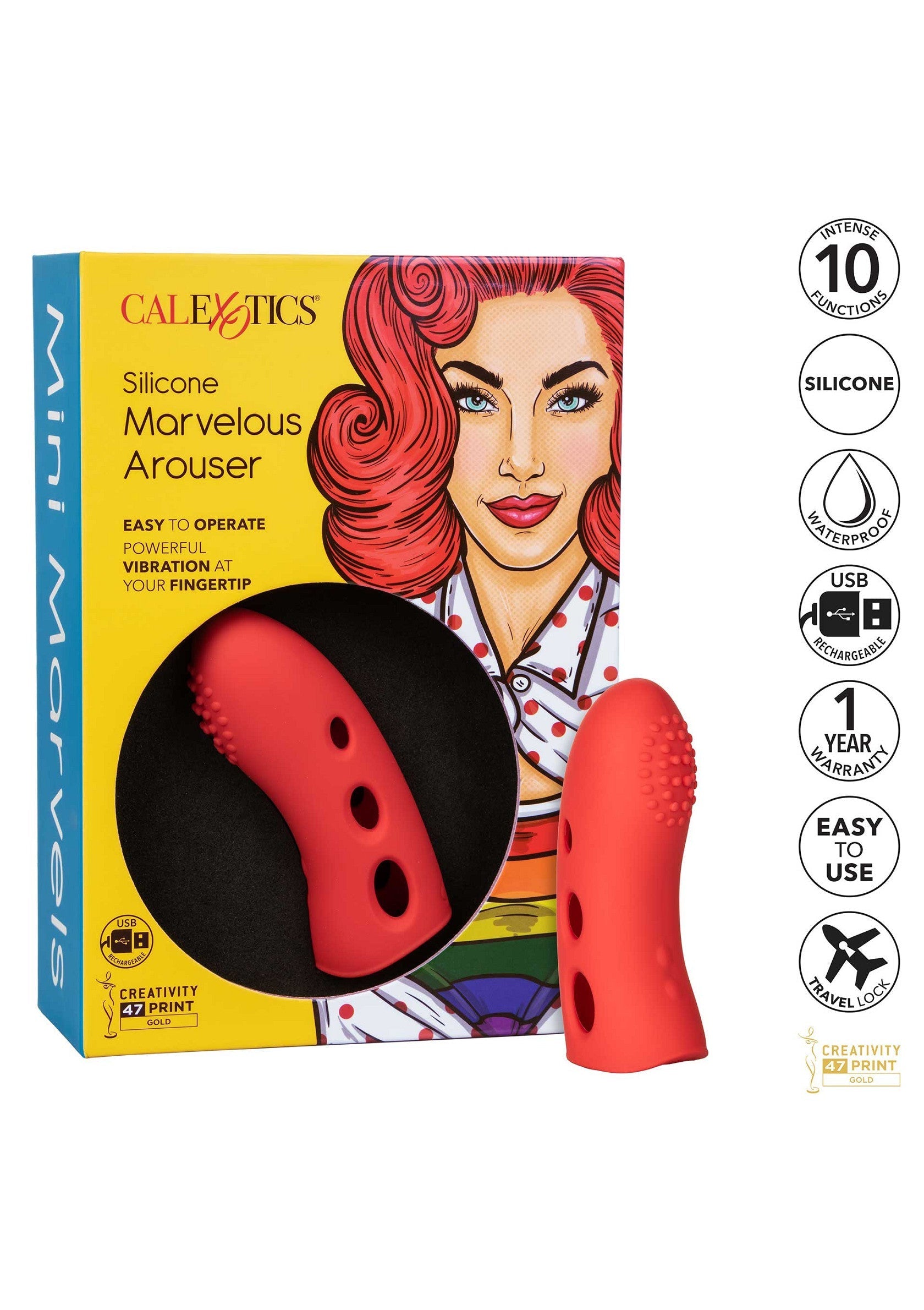 Stimulateur CalExotics Silicone Marvelous Arouser