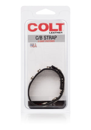 Performance masculine CalExotics COLT Leather C/B Strap 5-snap