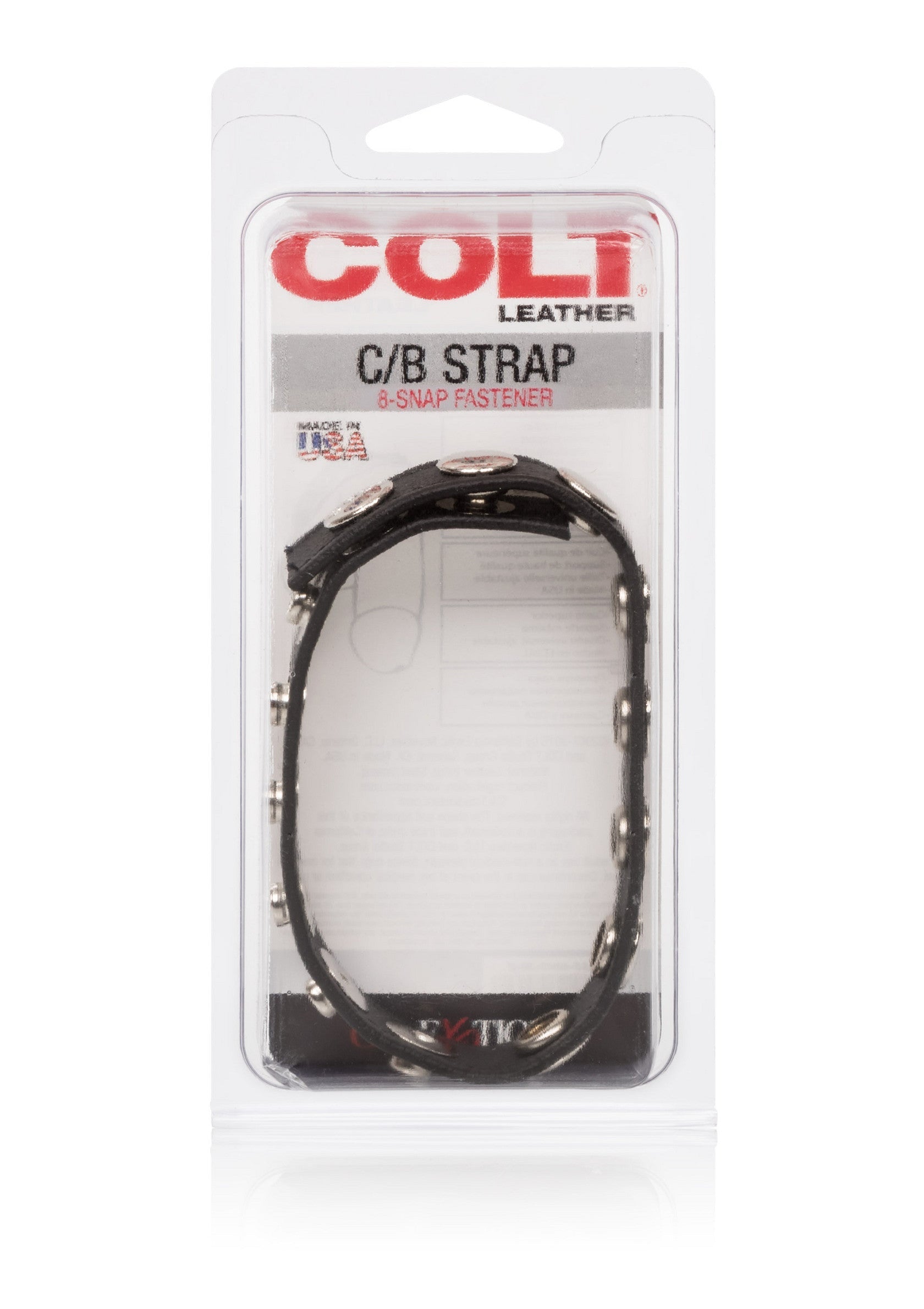Performance masculine CalExotics COLT Leather C/B Strap 8-snap