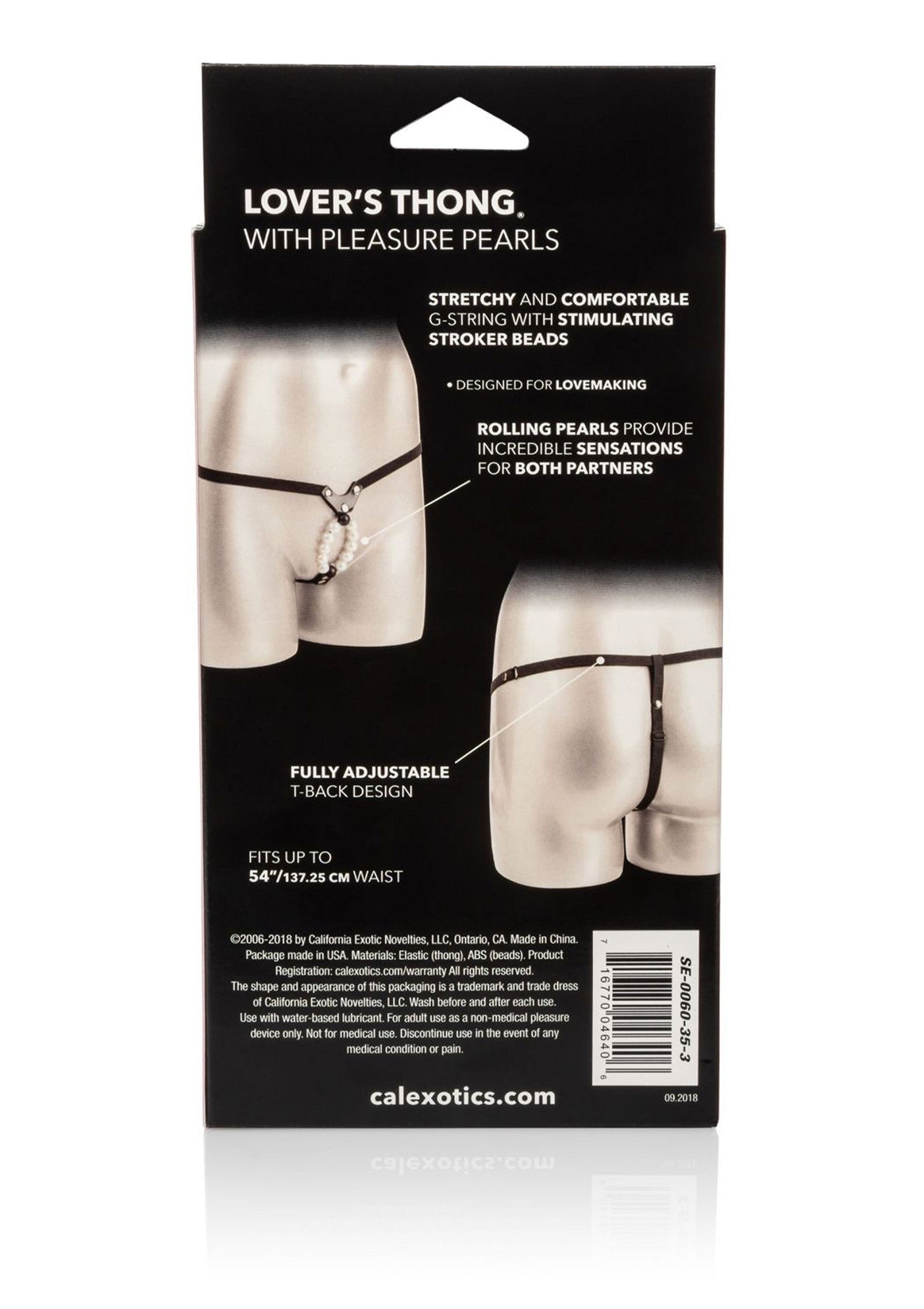 Stimulateur CalExotics Lover Thong With Pleasure Pearls