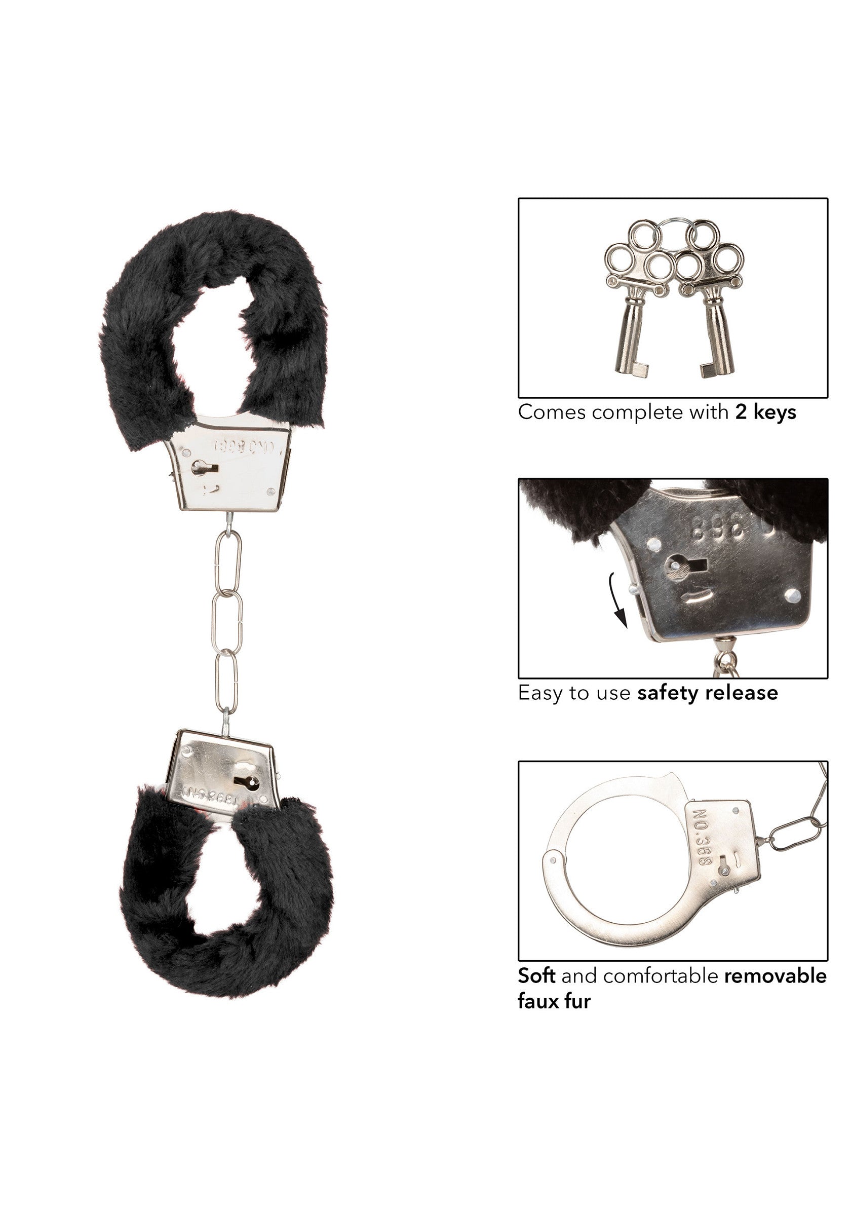 Accessoire BDSM CalExotics Playful Furry Cuffs