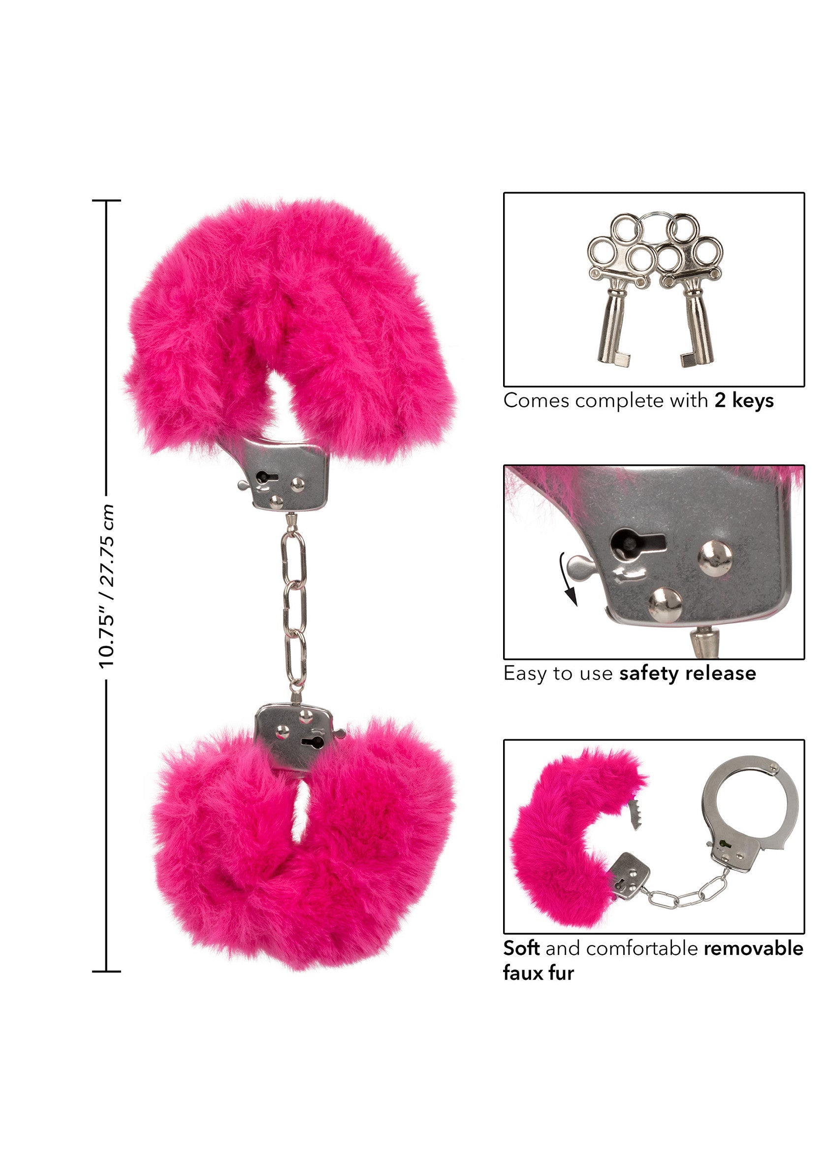 Accessoire BDSM CalExotics Ultra Fluffy Furry Cuffs
