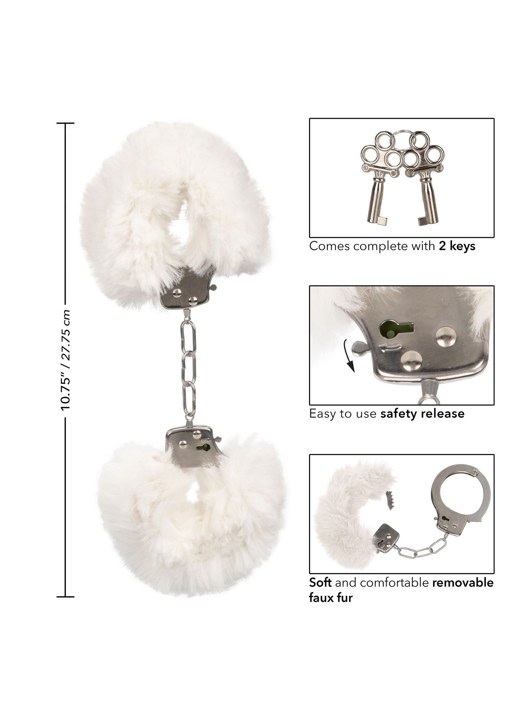 Accessoire BDSM CalExotics Ultra Fluffy Furry Cuffs
