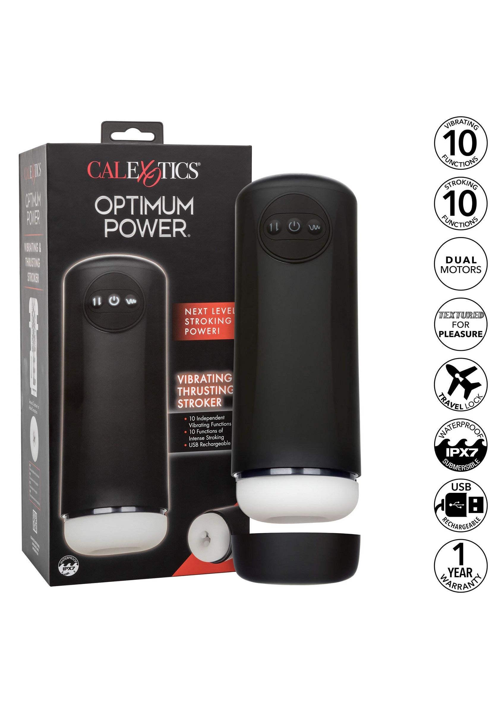 Masturbateur CalExotics Vibrating & Thrusting Stroker