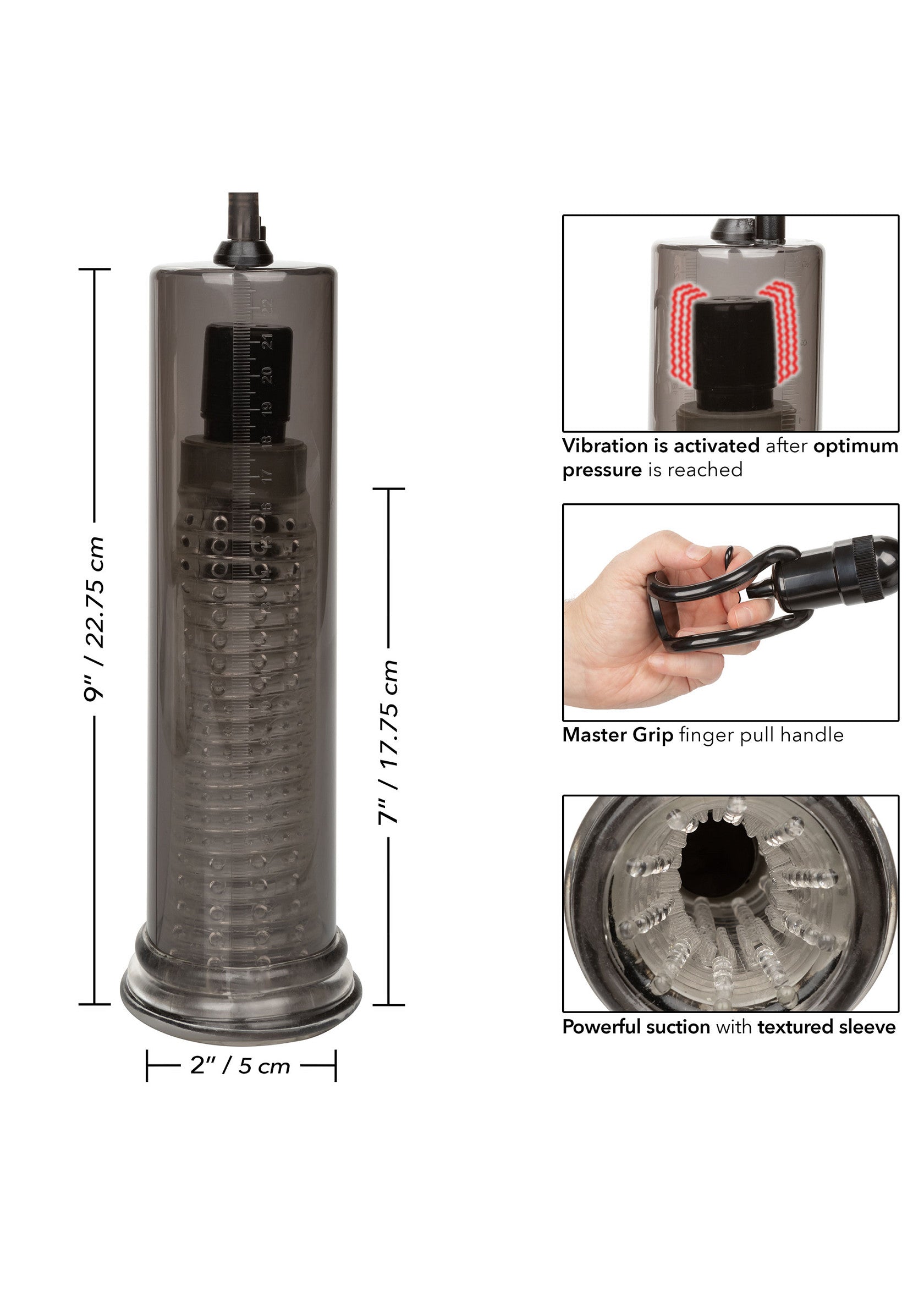 Performance masculine CalExotics Vibro Air Pump