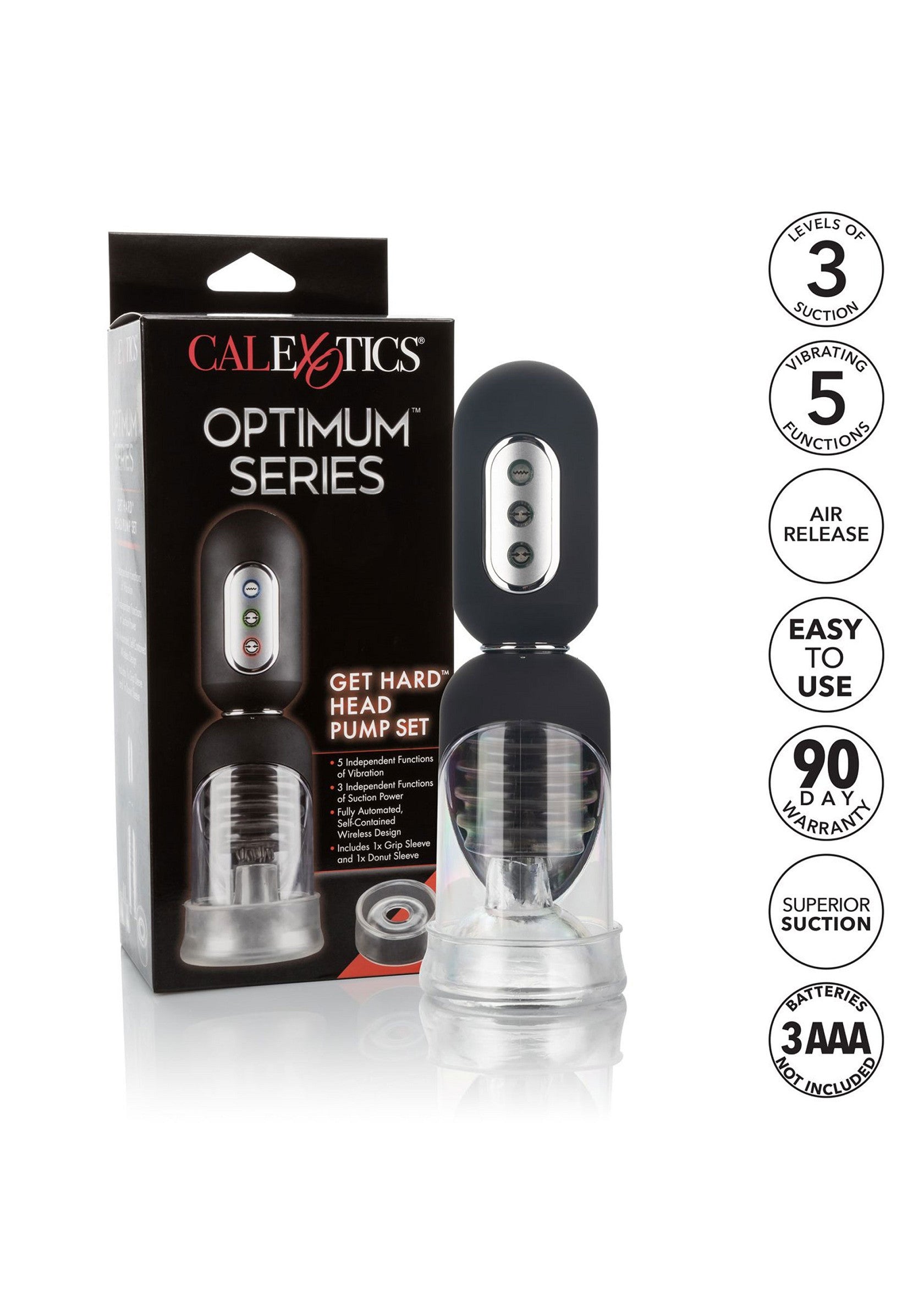 Performance masculine CalExotics Get Hard Head Pump Set