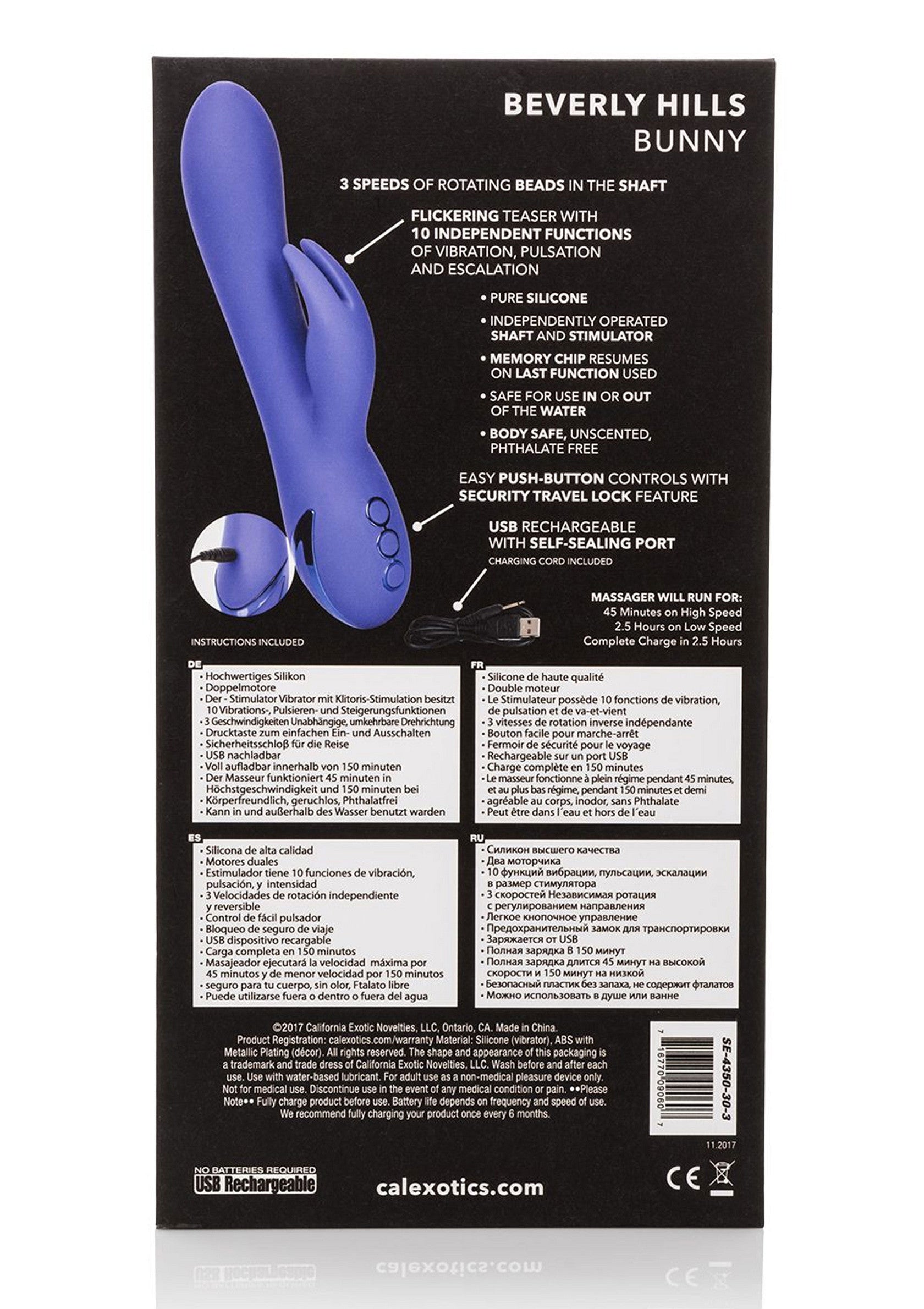 Vibromasseur CalExotics Beverly Hills Bunny