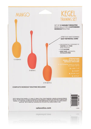 Boules de Geisha CalExotics Kegel Training Set Mango