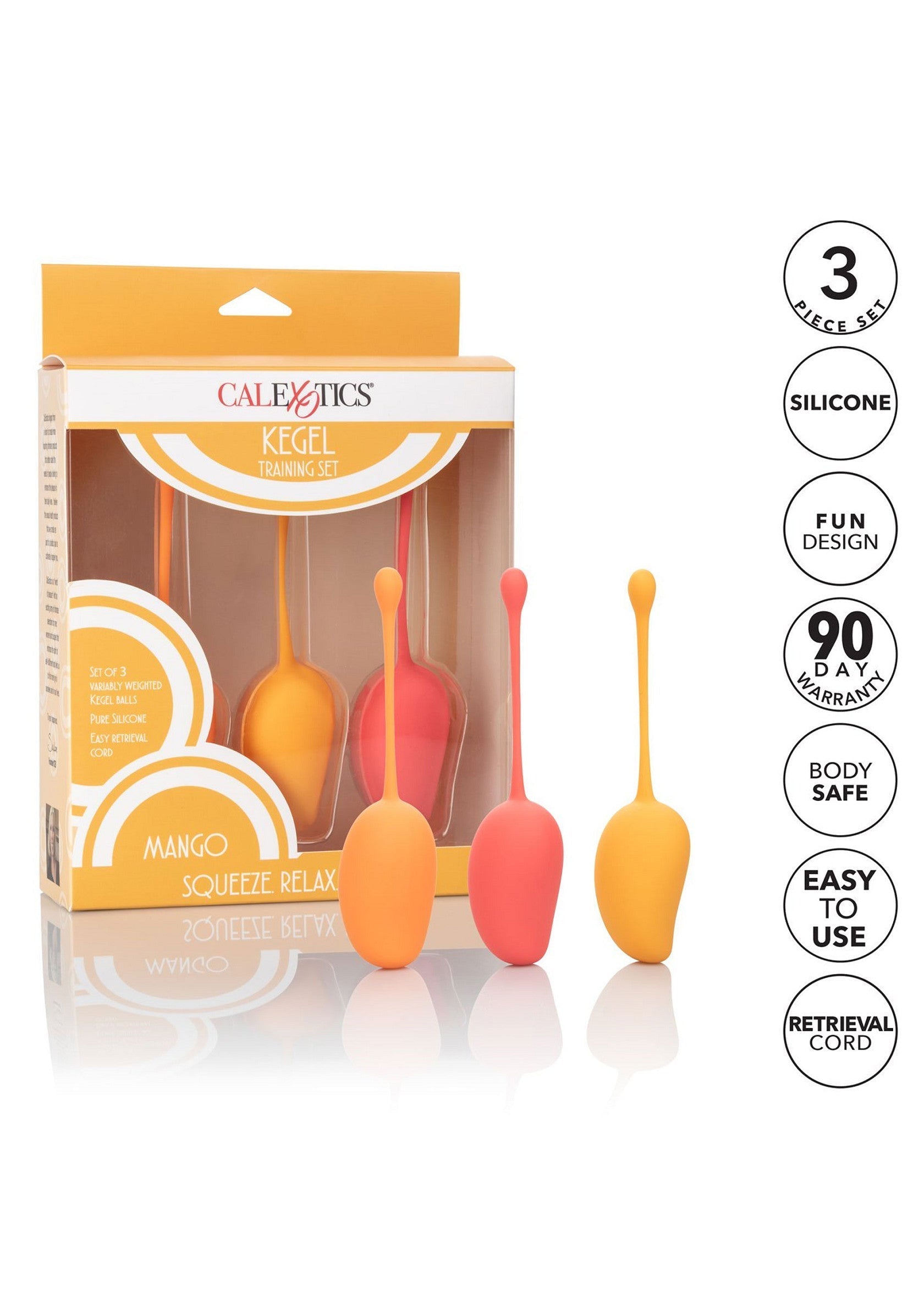 Boules de Geisha CalExotics Kegel Training Set Mango