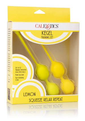 Boules de Geisha CalExotics Kegel Training Set Lemon