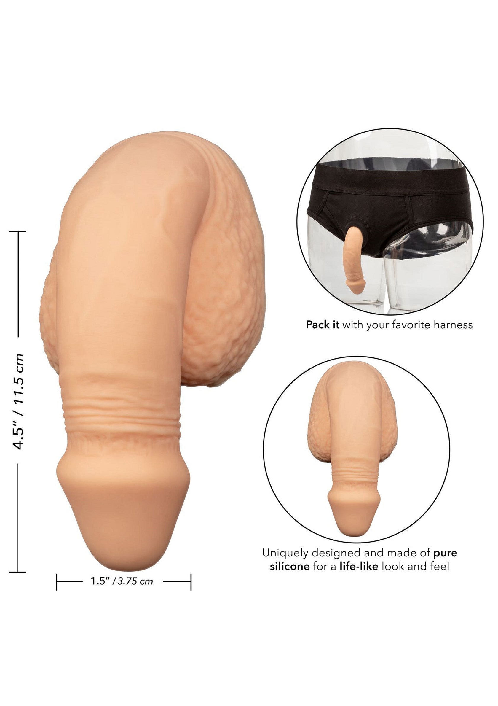 Lingerie CalExotics 5 inch Silicone Packing Penis