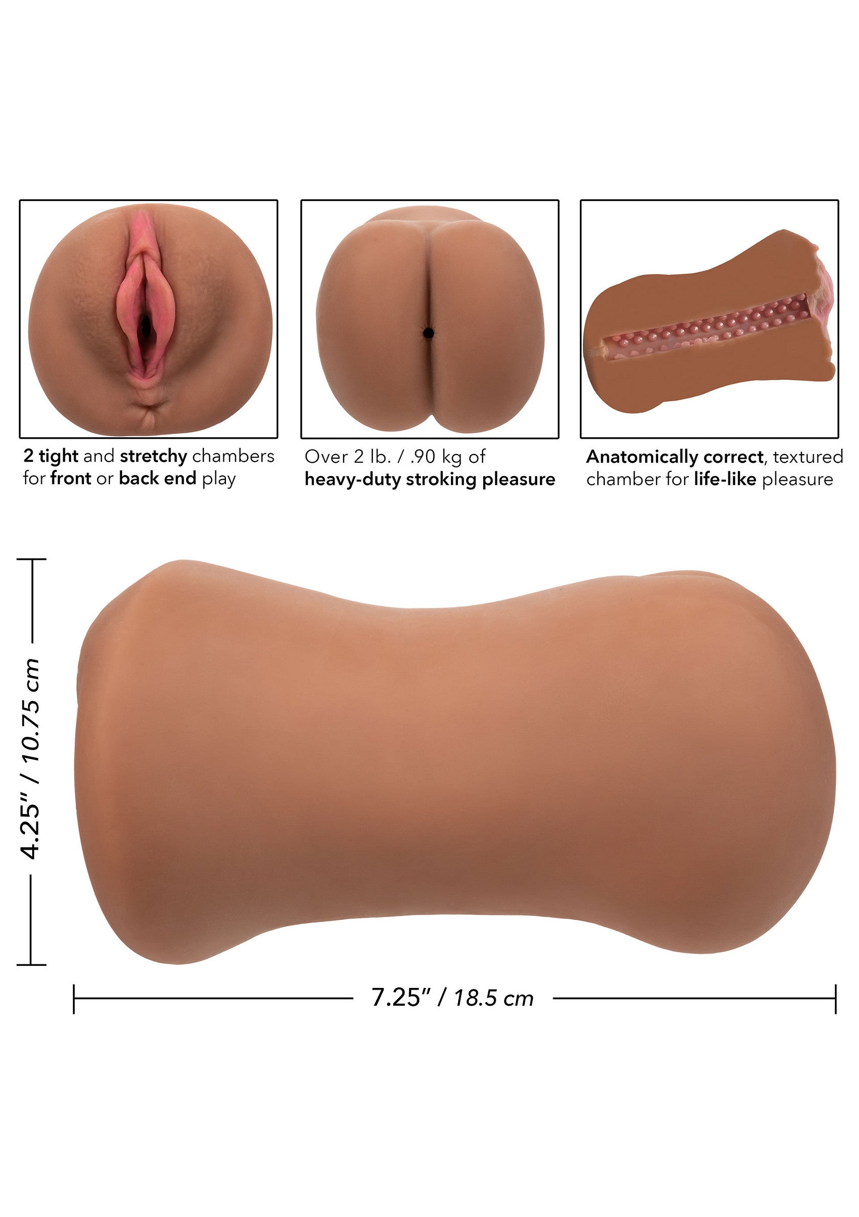 Masturbateur CalExotics Stroke It Dual Entry Pussy Ass