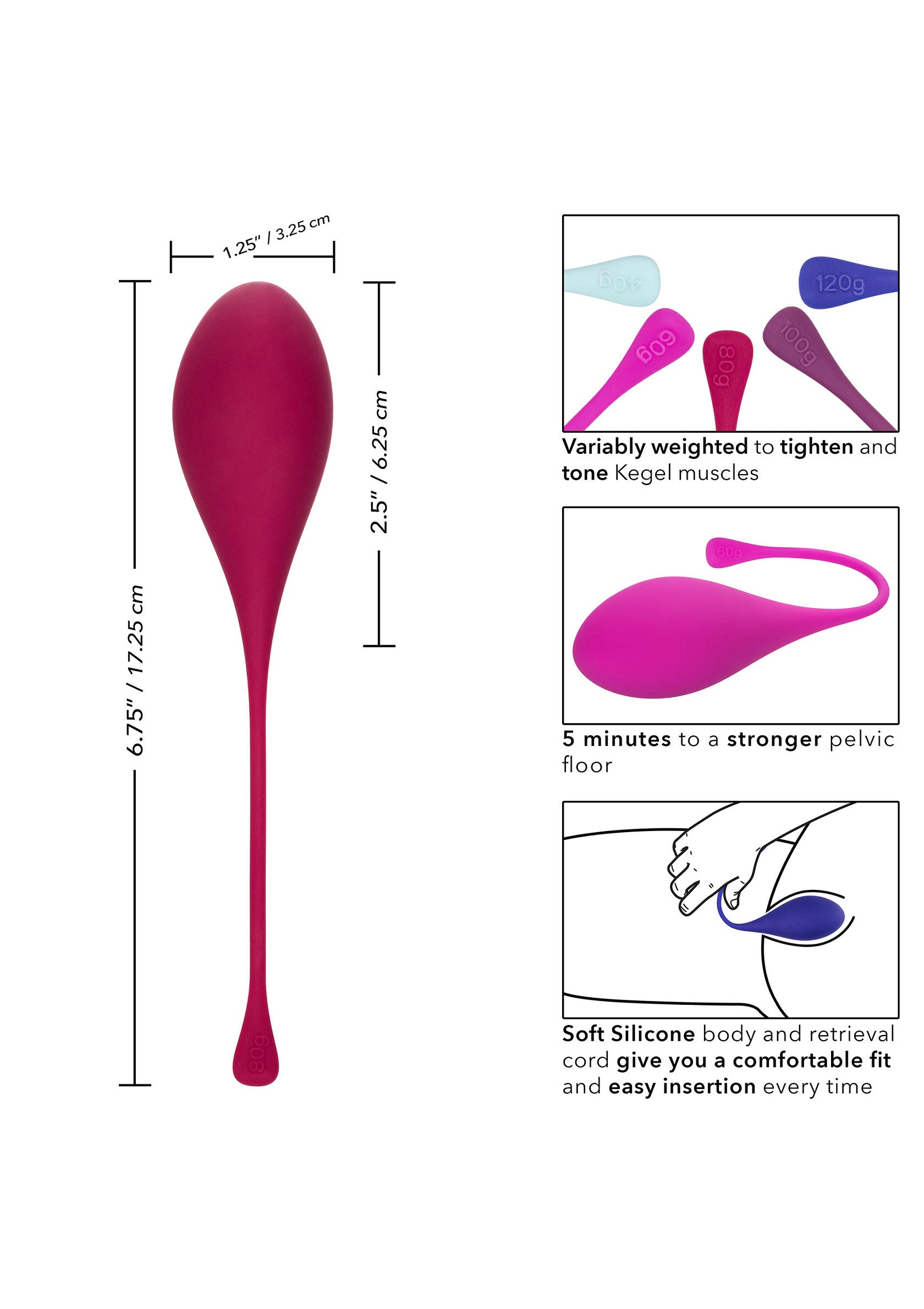 Boules de Geisha CalExotics Kegel Training 5 pcs