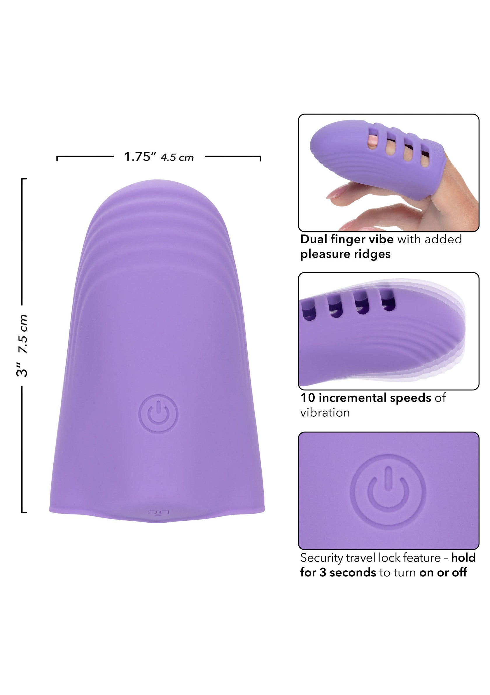 Stimulateur CalExotics Rechargeable Finger Vibe