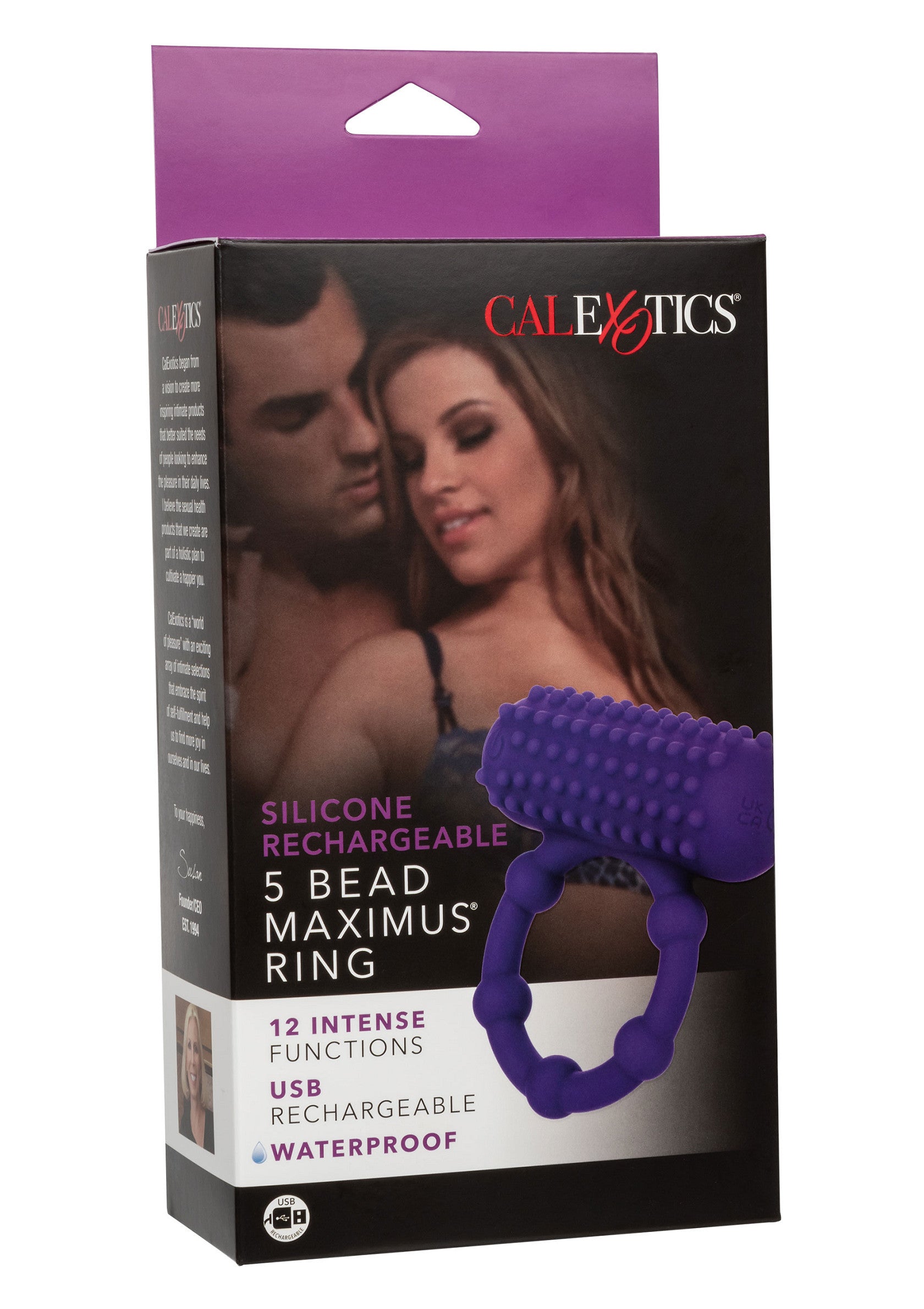 Performance masculine CalExotics 5 Bead Maximus Ring