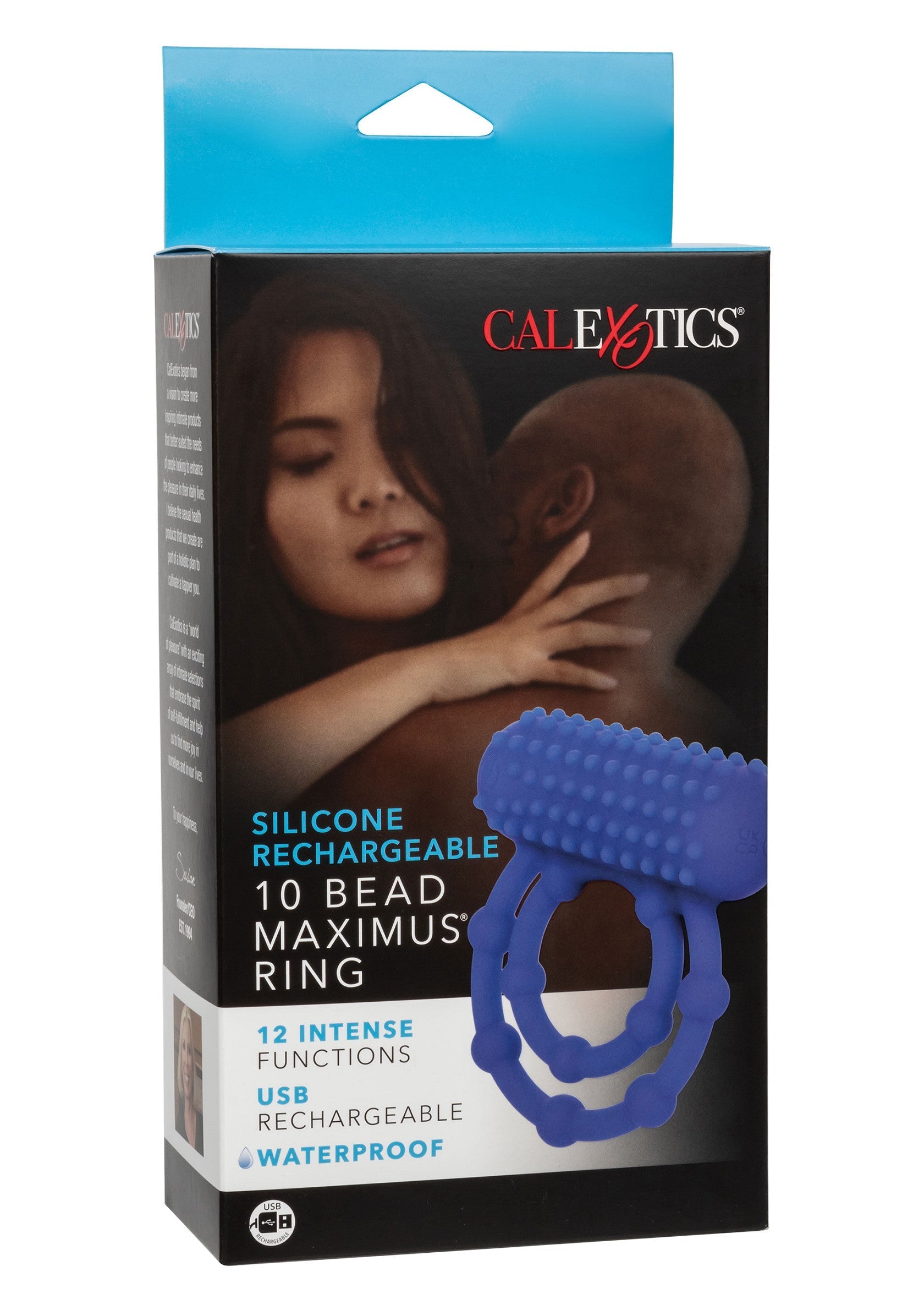 Performance masculine CalExotics 10 Bead Maximus Ring