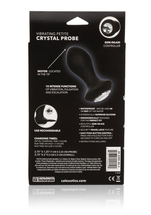 Jouet anal CalExotics Vibrating Petite Crystal Probe