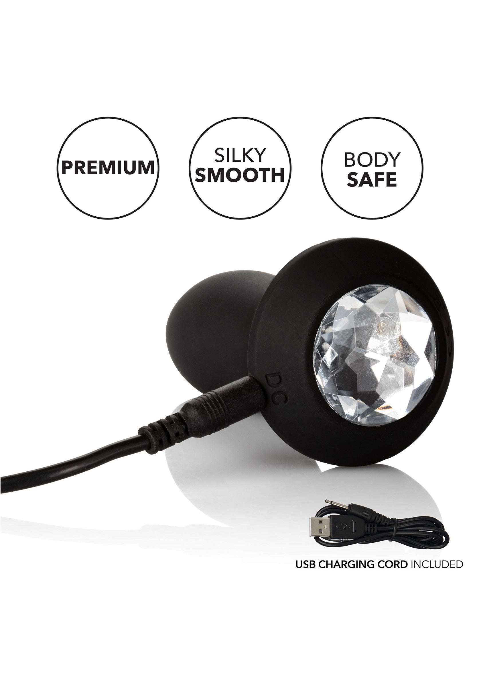Jouet anal CalExotics Vibrating Petite Crystal Probe