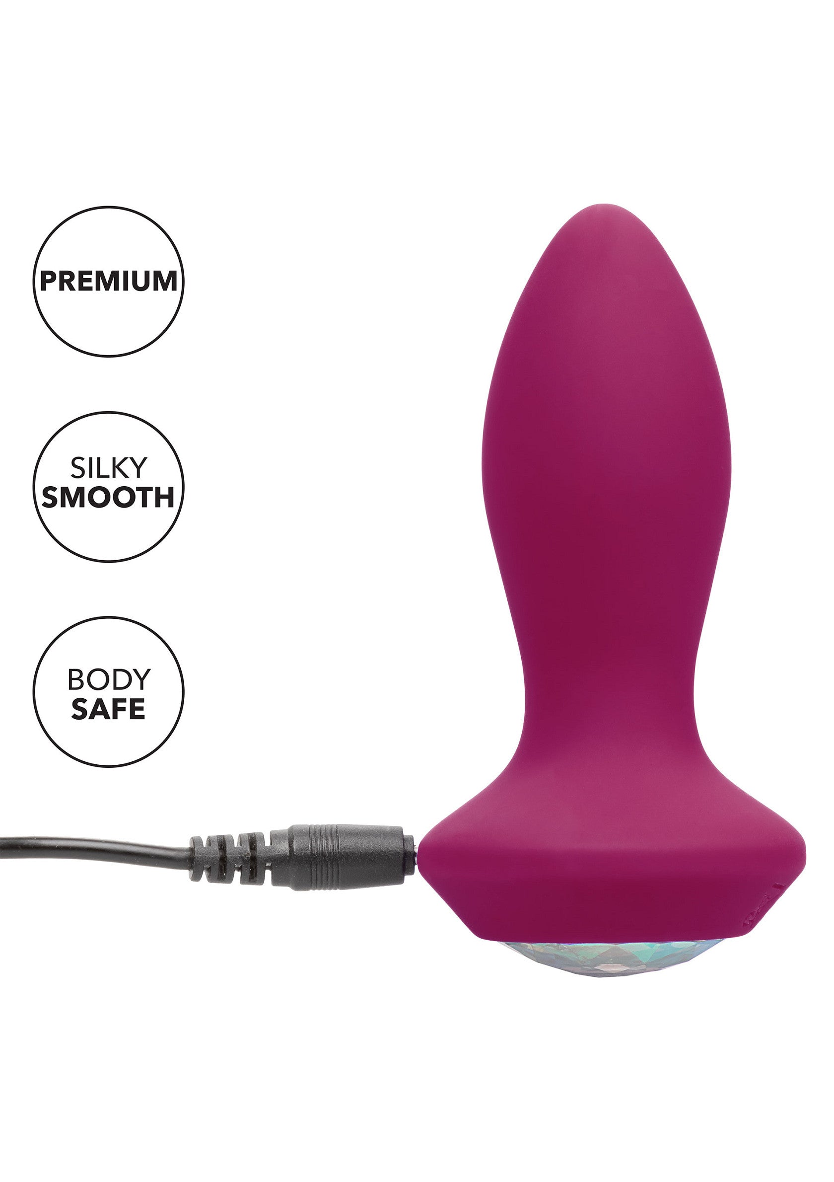 Jouet anal CalExotics Vibrating Petite Crystal Probe