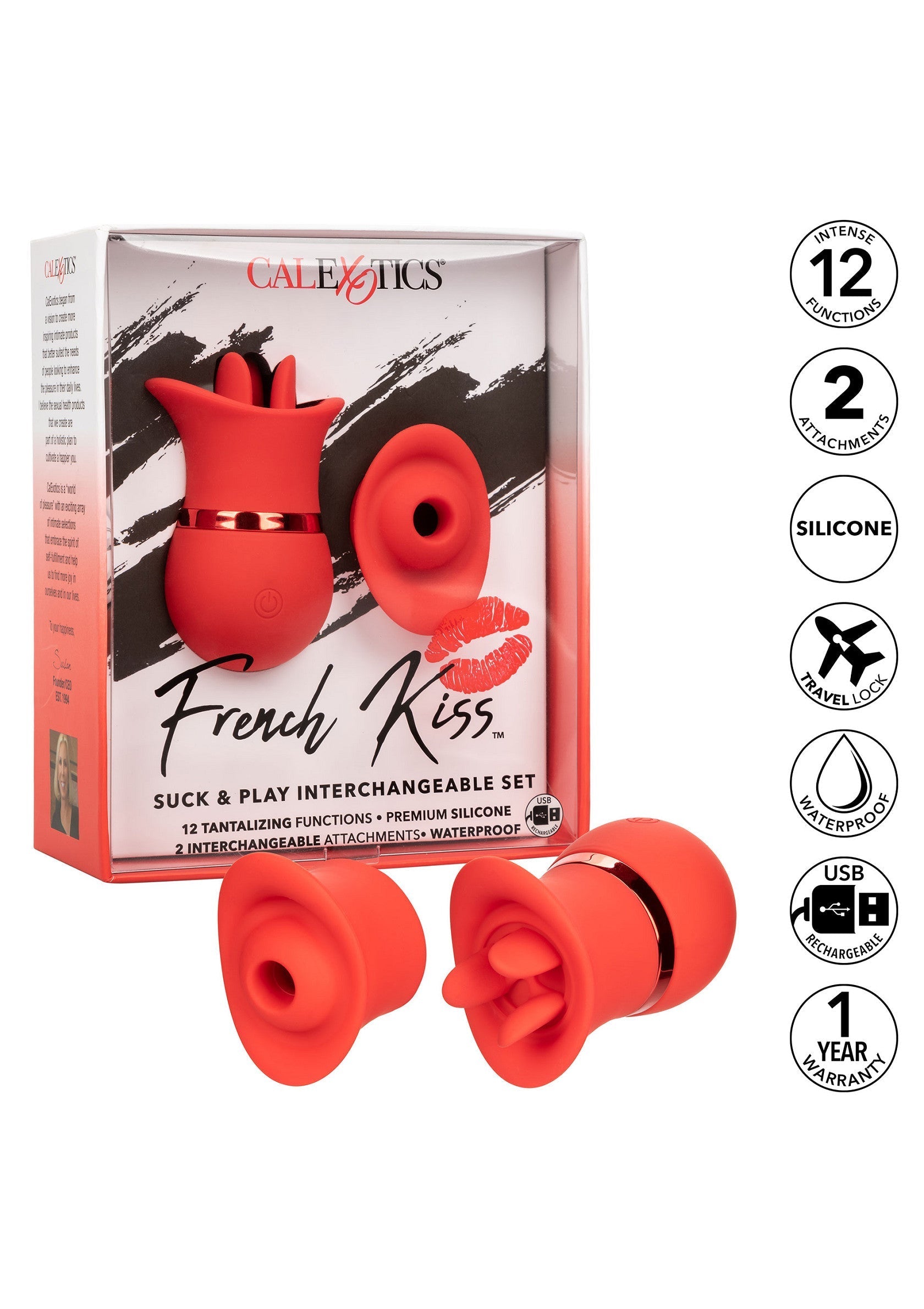 Stimulateur CalExotics French Kiss Suck & Play Set