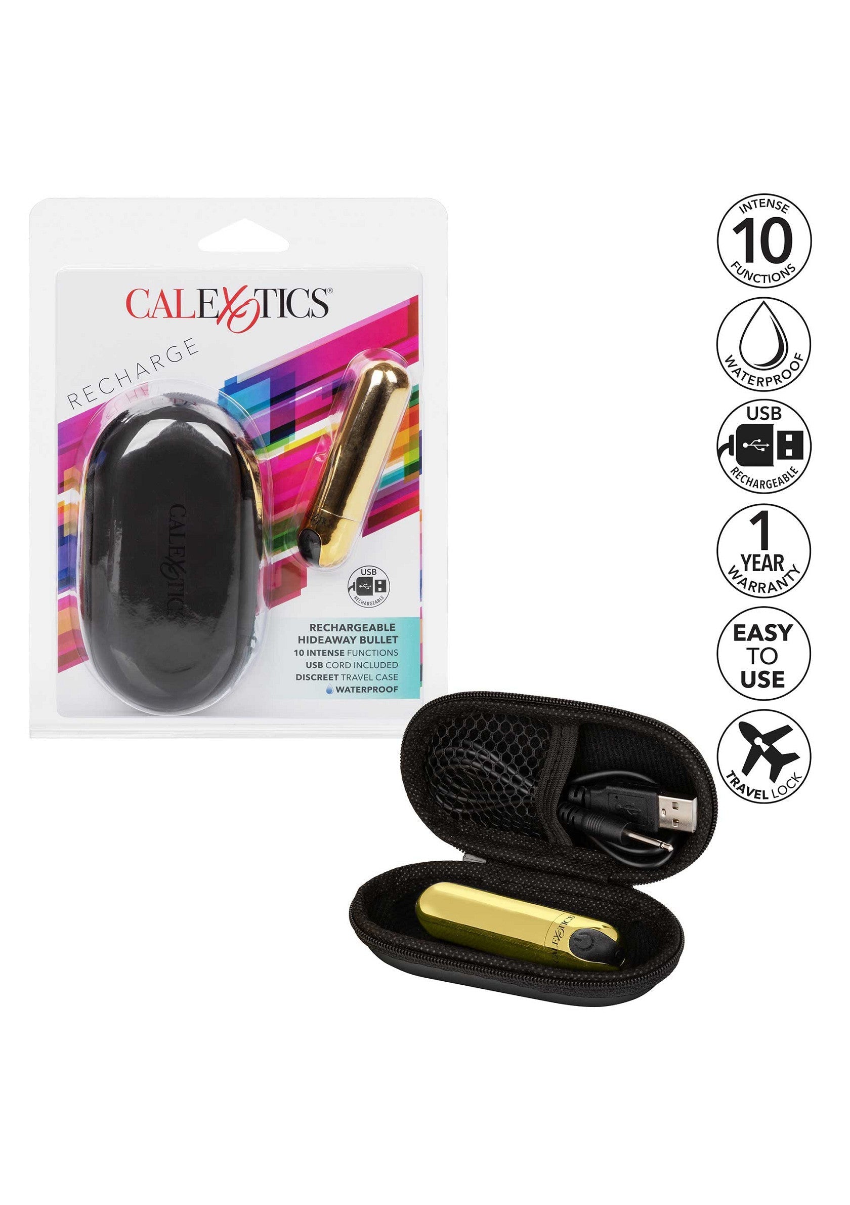 Stimulateur CalExotics Rechargeable Hideaway Bullet