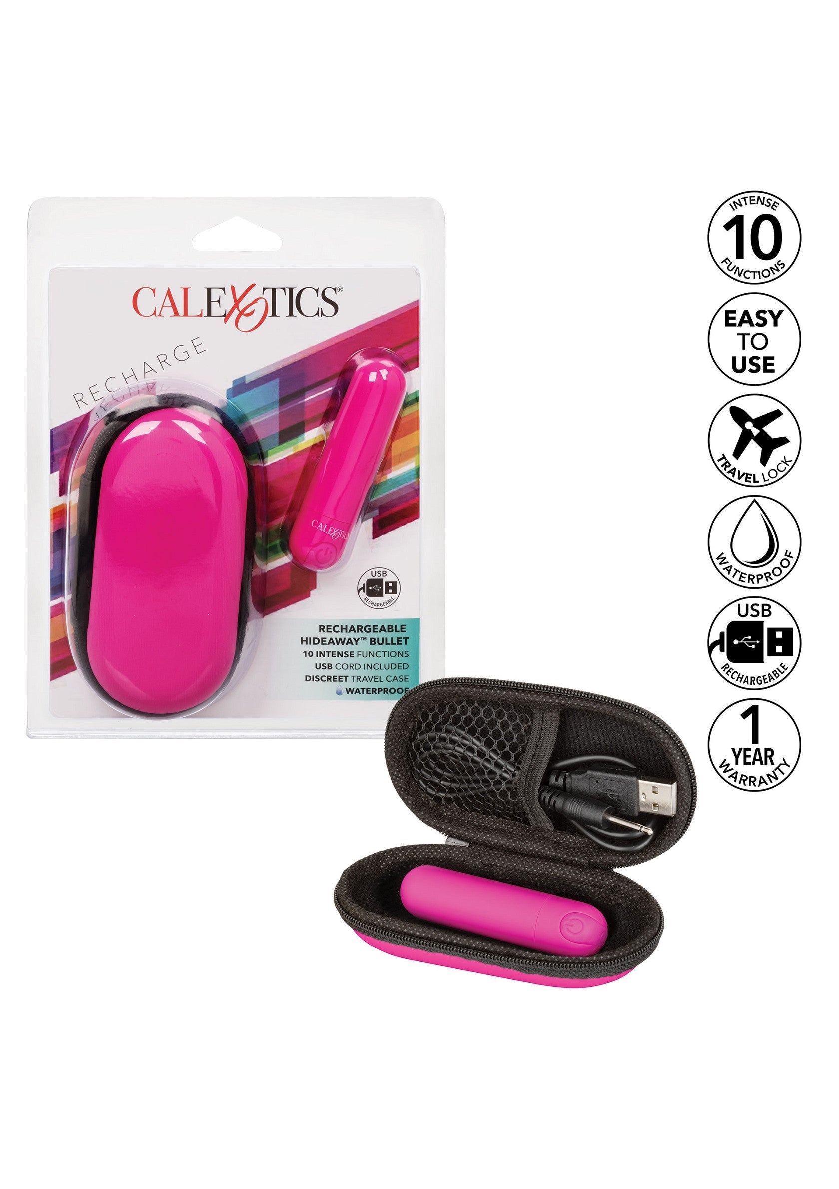 Stimulateur CalExotics Rechargeable Hideaway Bullet