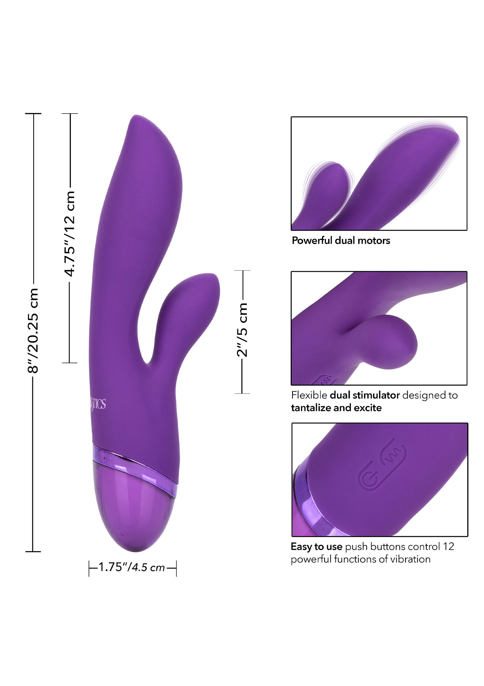 Vibromasseur CalExotics Aura Dual Lover