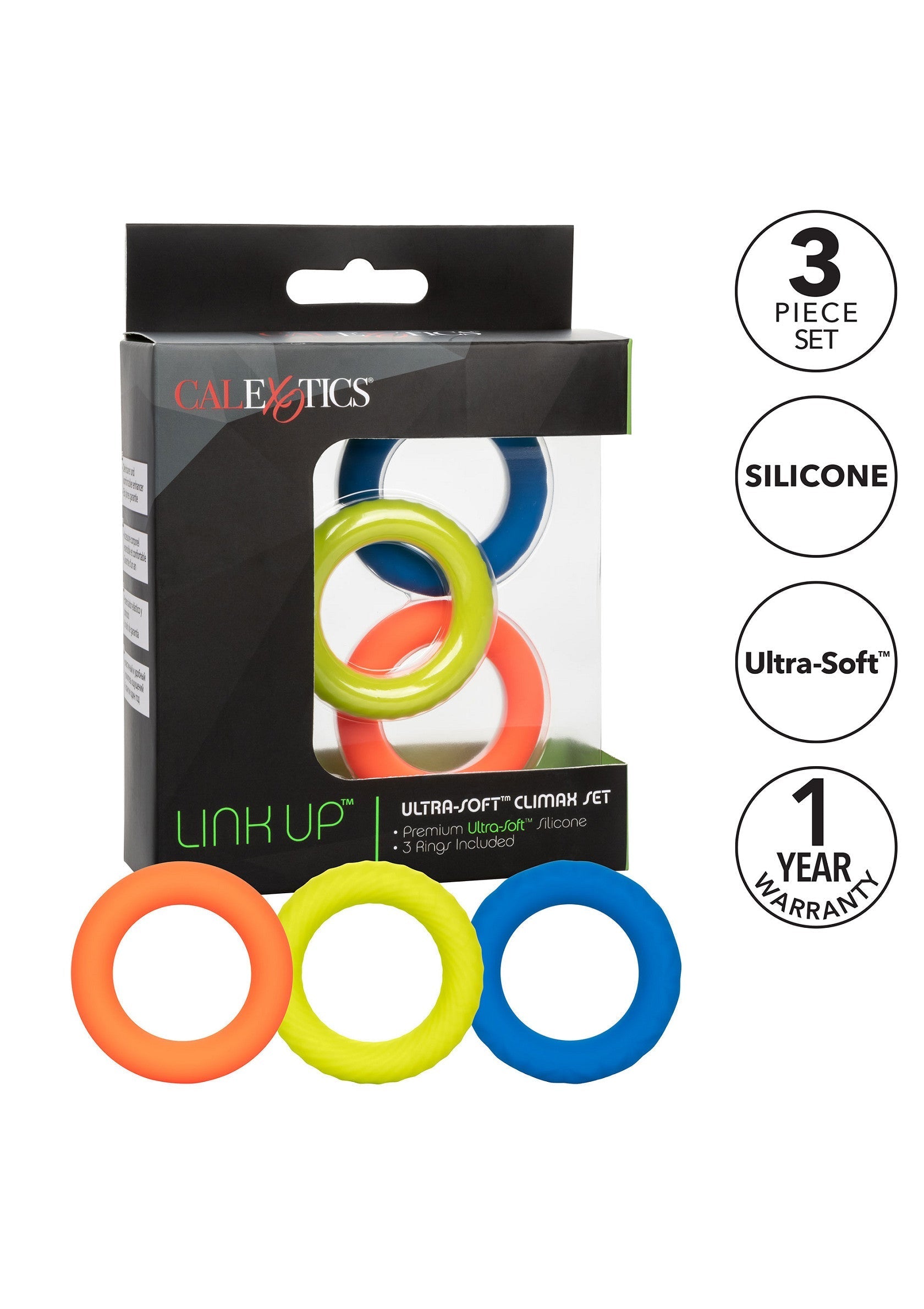 Performance masculine CalExotics Link Up Ultra Soft Climax Set