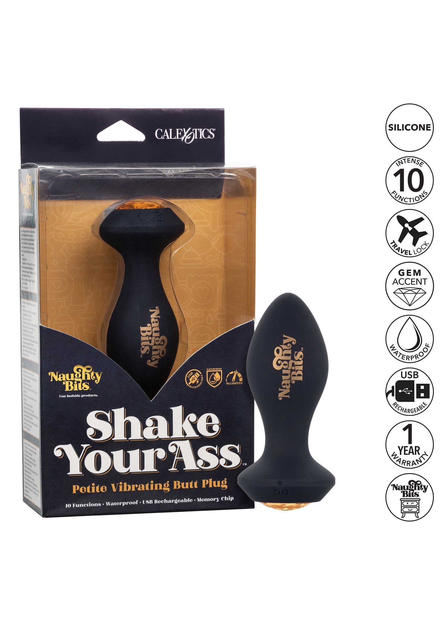 Jouet anal CalExotics Shake Your Ass Vibrating Butt Plug