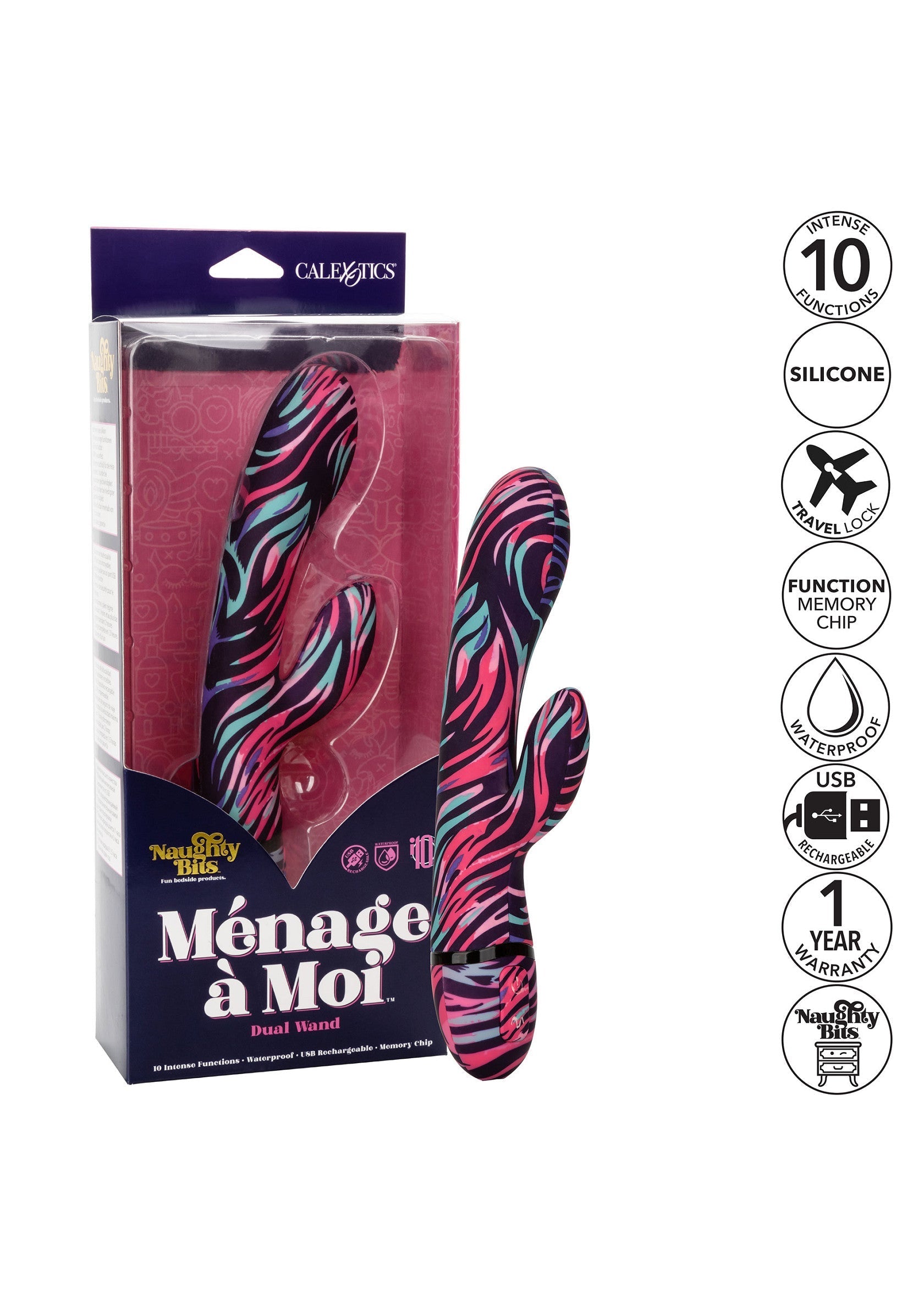 Vibromasseur CalExotics Menage A Moi Dual Wand