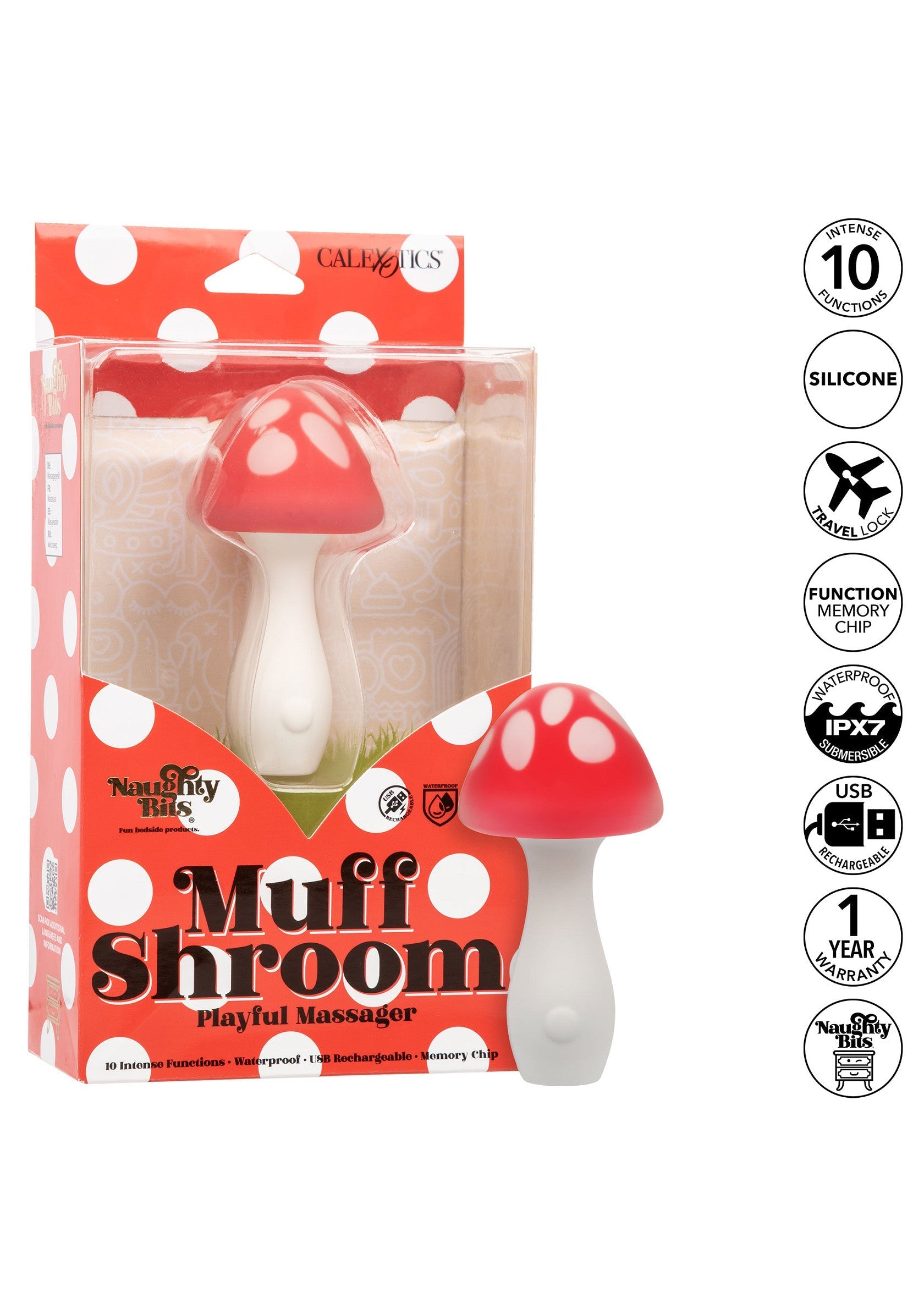 Masseur CalExotics Muff Shroom Playful Massager