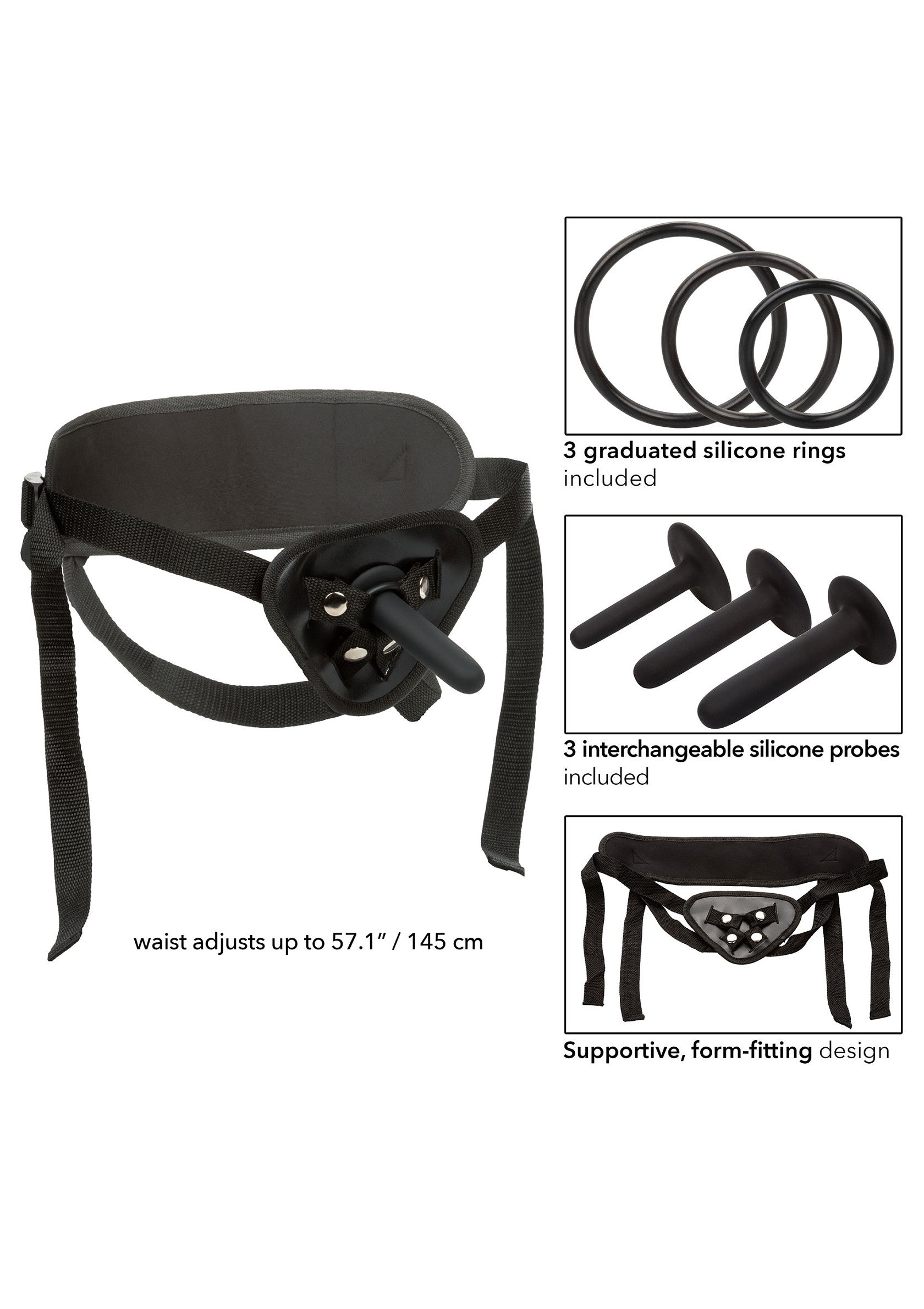 Gode-ceinture CalExotics Boundless Silicone Pegging Kit