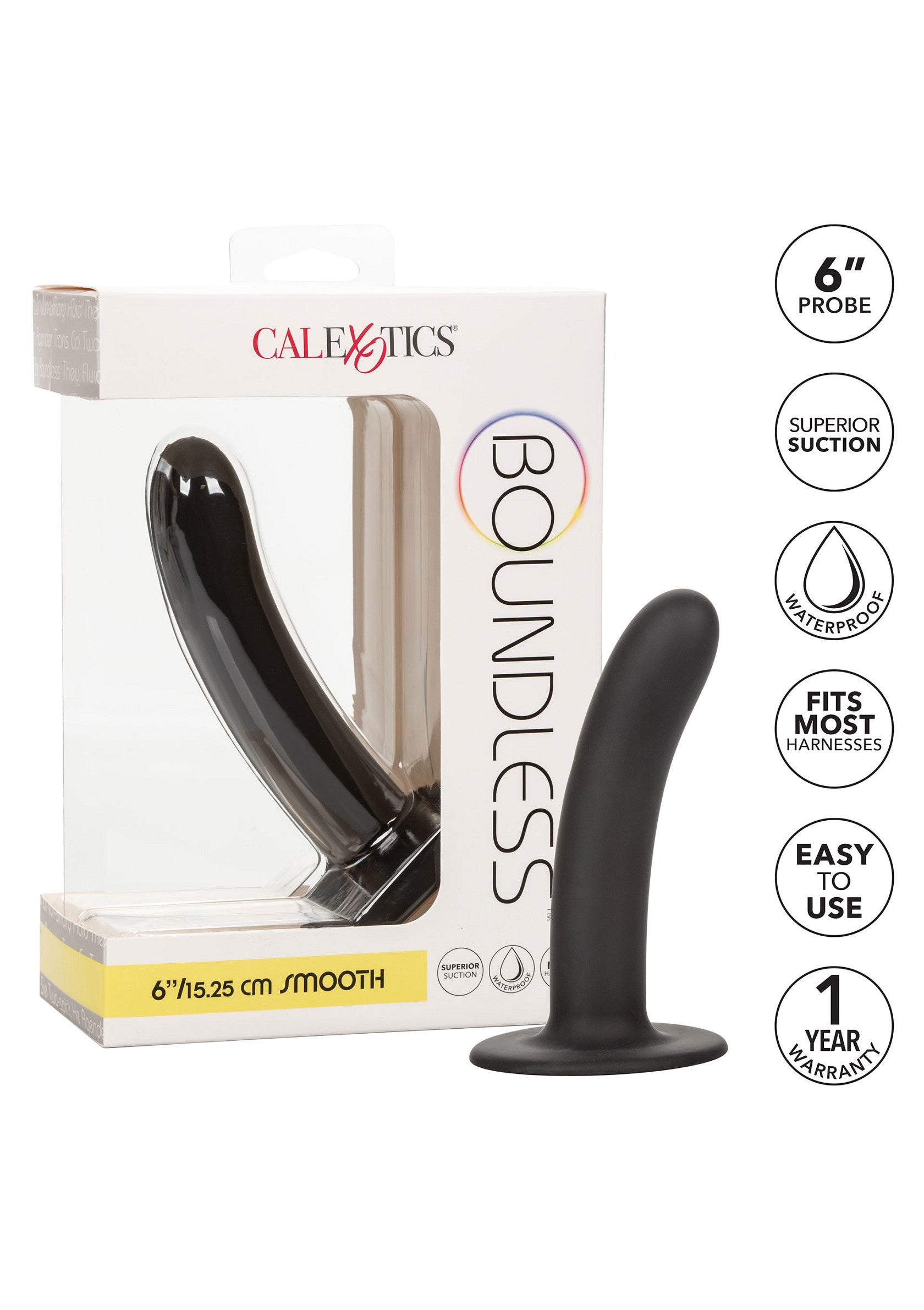 Gode-ceinture CalExotics Boundless 6 inch / 15.25 cm Smooth