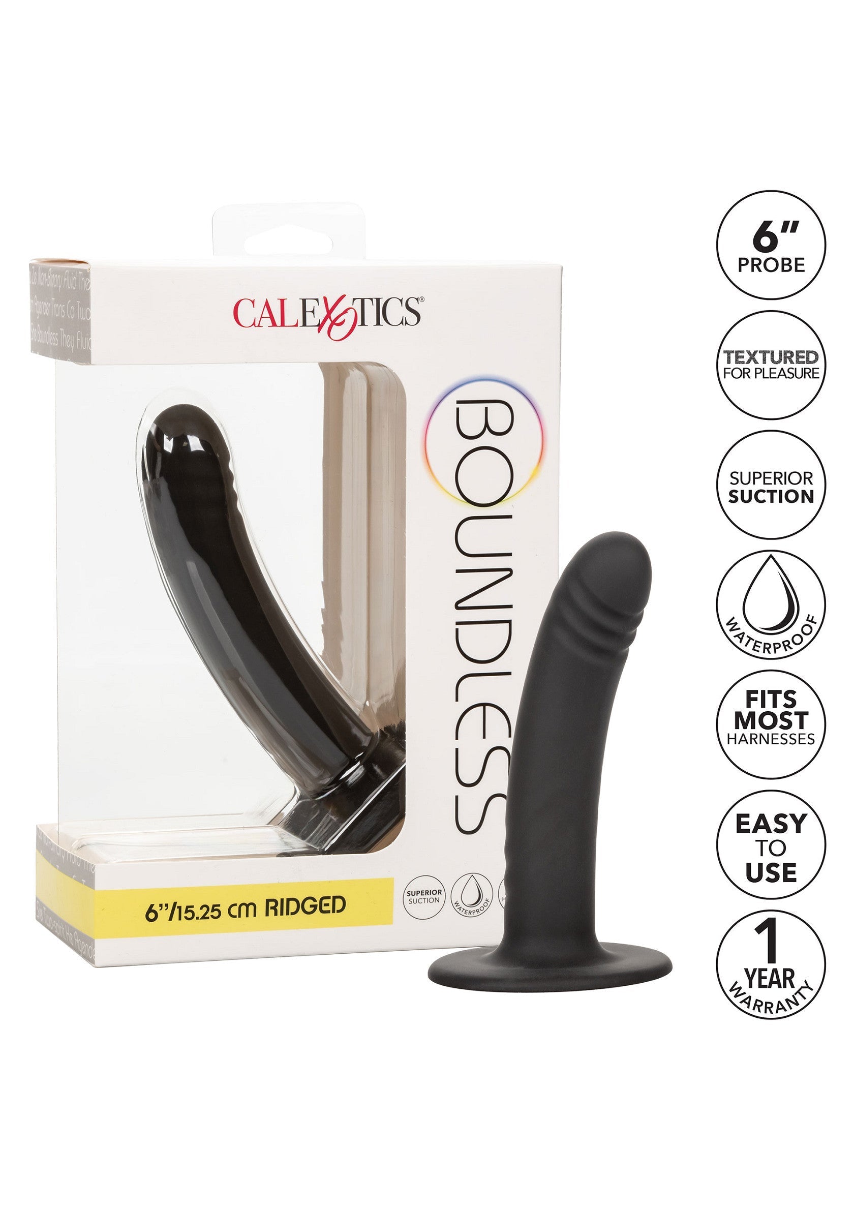 Gode-ceinture CalExotics Boundless 6 inch / 15.25 cm Ridged