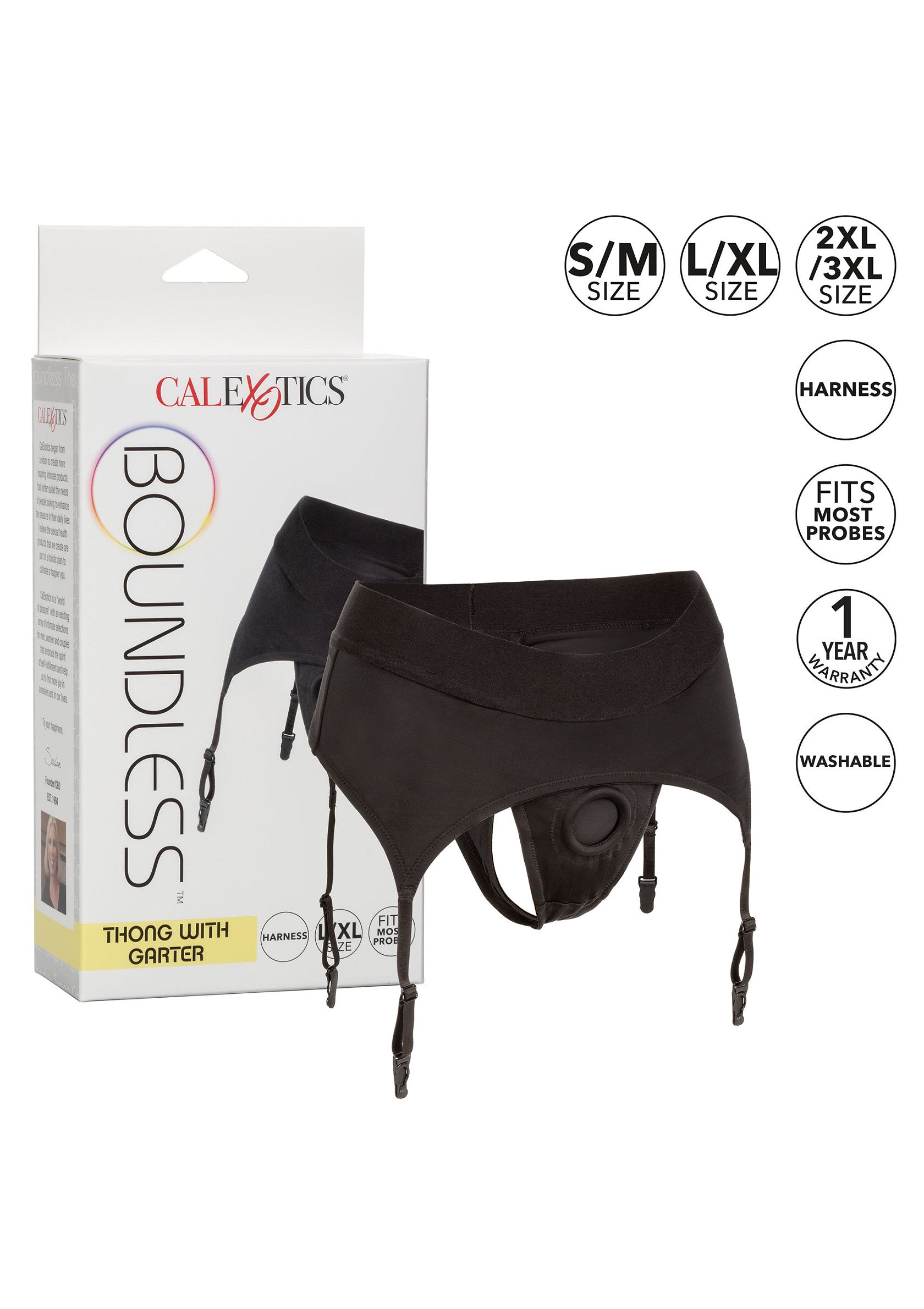 Gode-ceinture CalExotics Boundless Thong with Garter