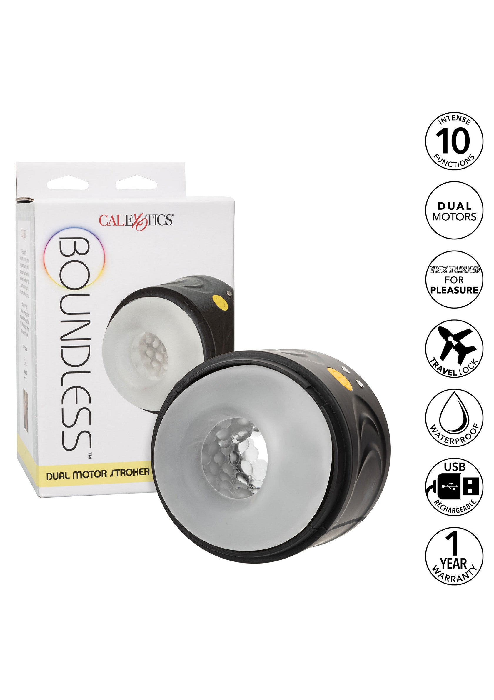 Masturbateur CalExotics Boundless Dual Motor Stroker
