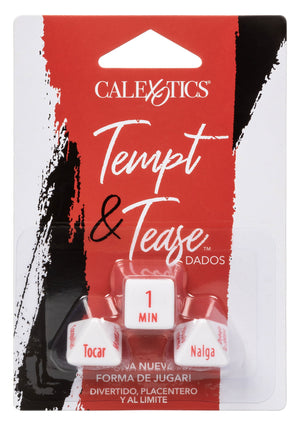 Jeu coquin CalExotics Tempt & Tease Dados - Spanish