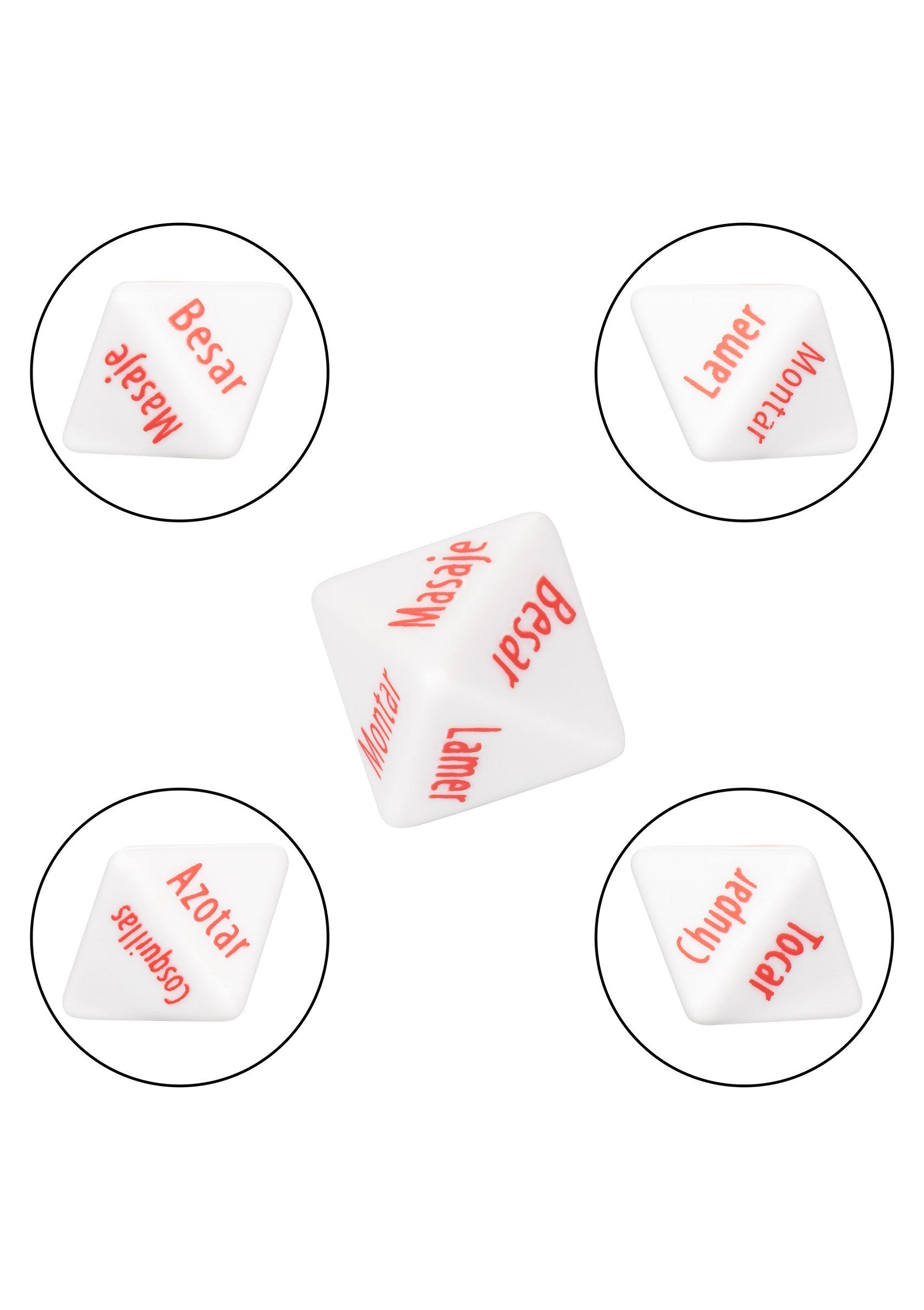 Jeu coquin CalExotics Tempt & Tease Dados - Spanish